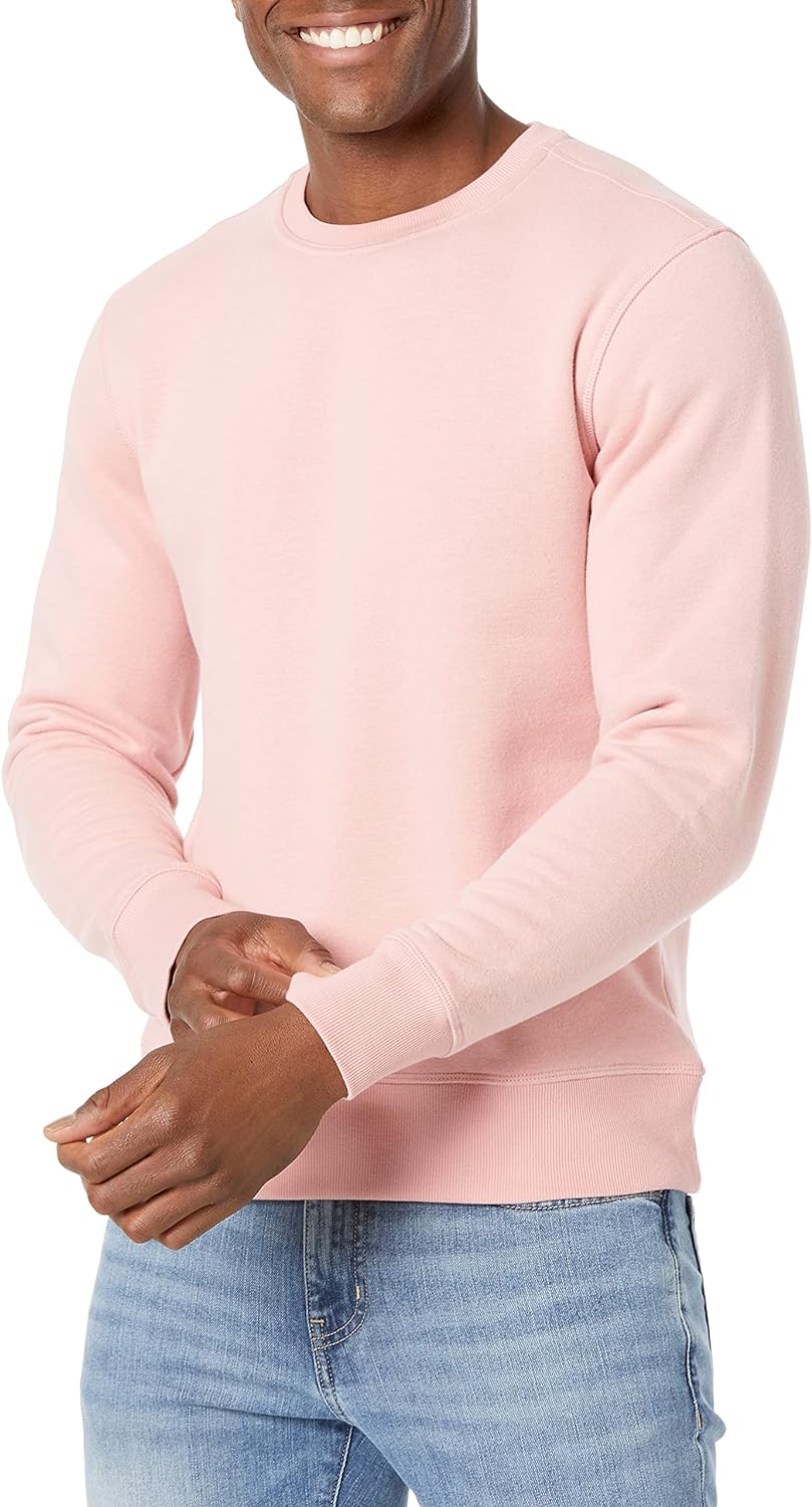 Amazon Essentials Mens Fleece Crewneck Sweatshirt (Available in Big  Tall)