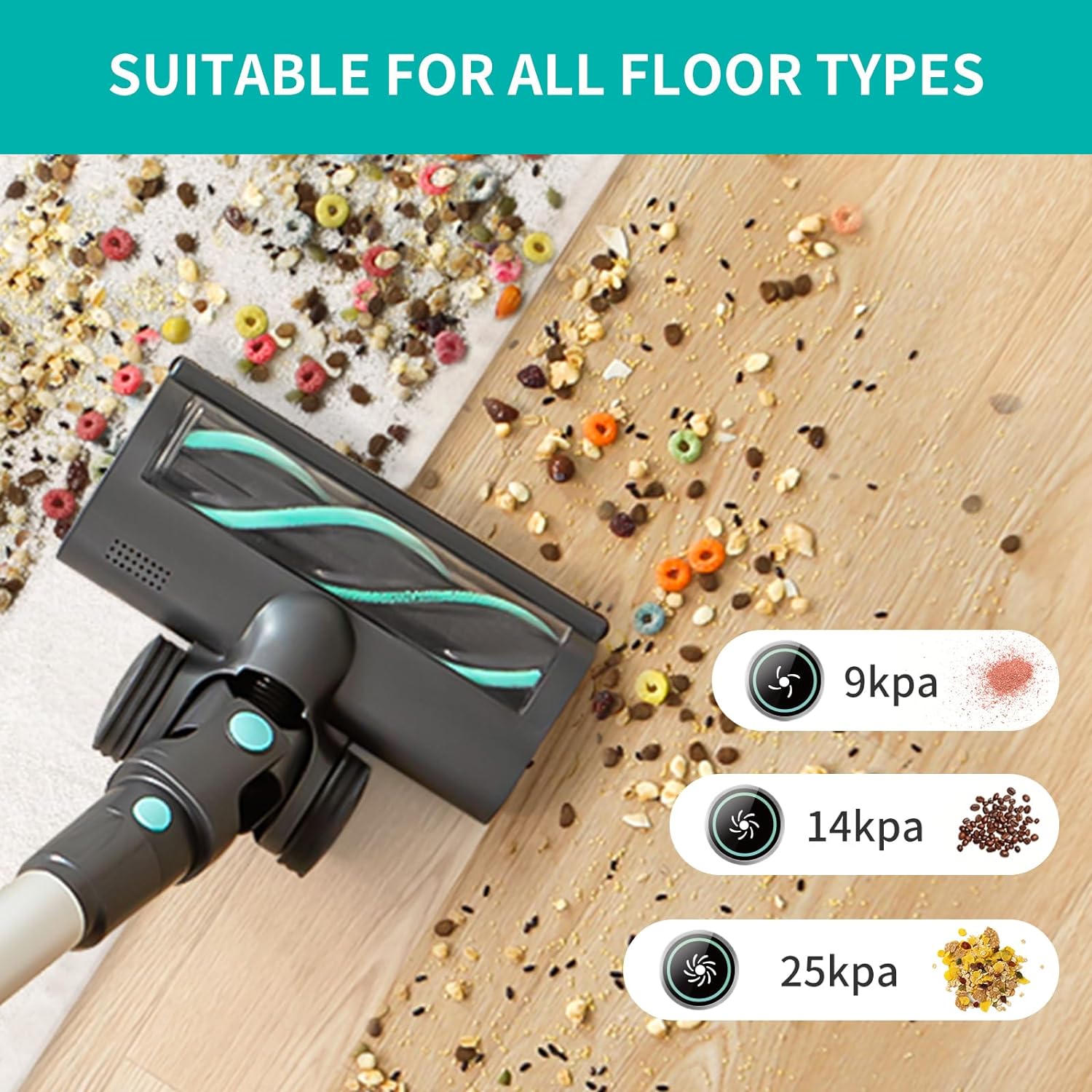 Amazon.com - Belife BVC11 Cordless Vacuum Cleaner, 25Kpa 380W Brushless Stick Vacuum, Lightweight Vacuum for Home Hardwood Floor Carpet Pet Hair, Max 40mins Runtime, LED Touch Display