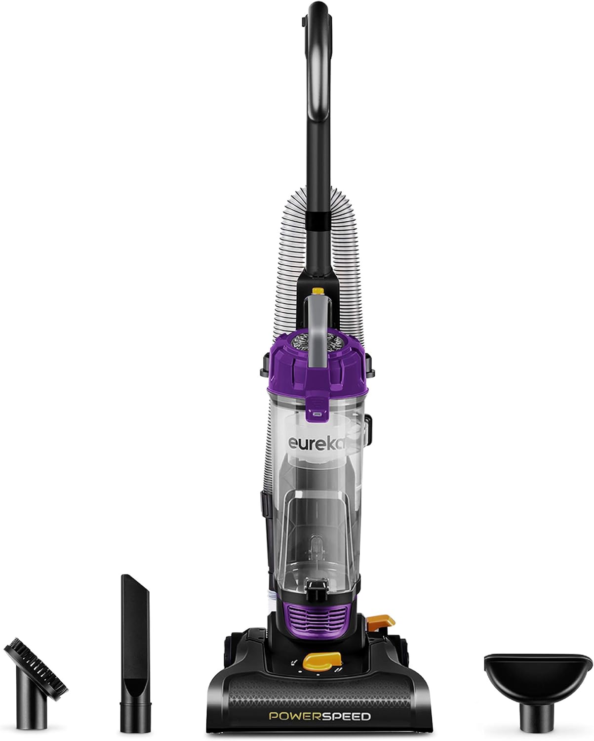 Eureka Bagless Upright Vacuum Cleaner Powerful for Carpet and Hard Floor, PowerSpeed w/Pet Tool, Purple