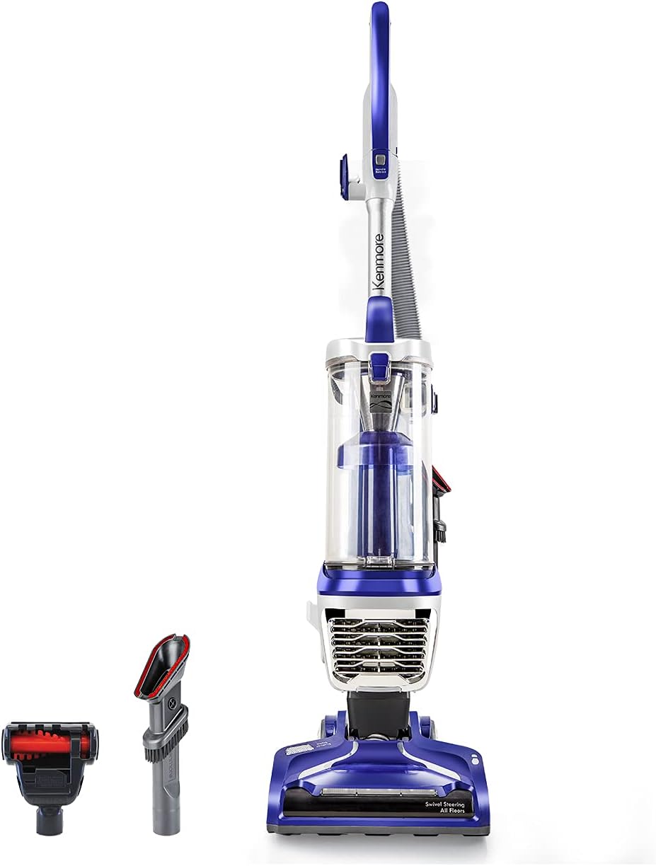 Kenmore DU1275 Bagless Upright Vacuum Lightweight Carpet Cleaner with 4 Height Adjustment, Hair Eliminator brushroll, Pet HandiMate  2 Cleaning Tools