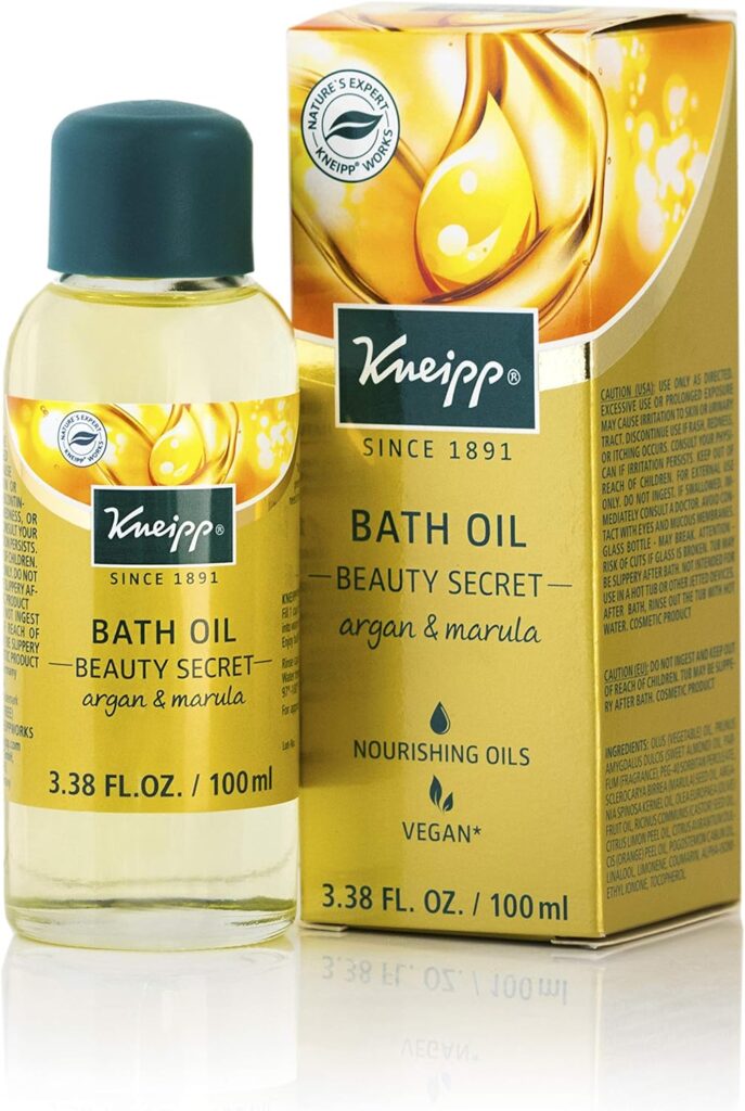 Kneipp Herbal Bath Oil Argan and Marula Beauty Secret, 3.38 Fl Oz