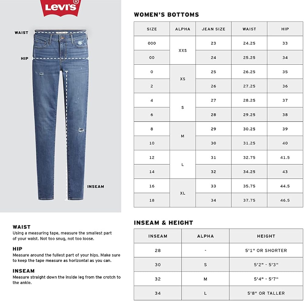 Levis Womens 311 Shaping Skinny Jeans (Also Available in Plus)