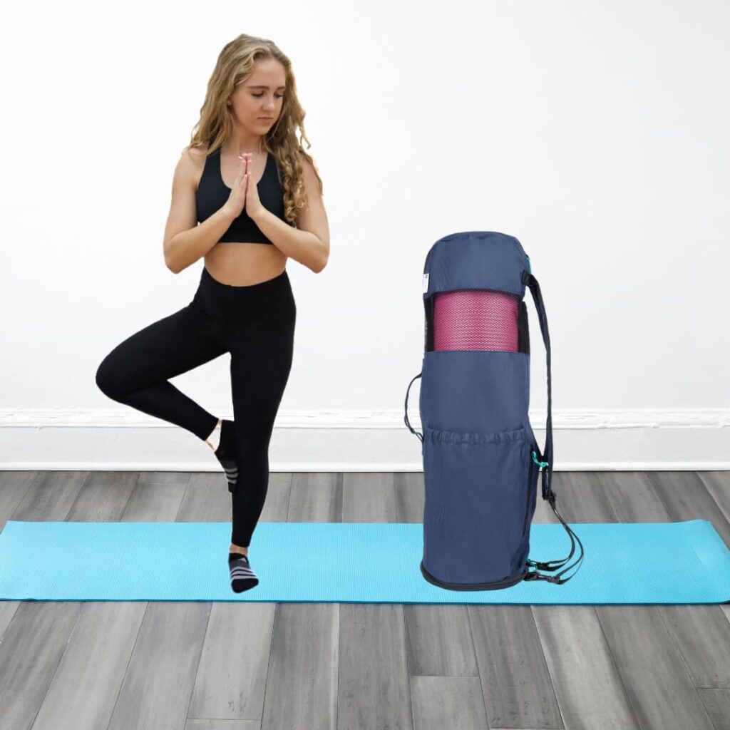 MAGNILAY Yoga Mat Bag - Yoga Mat Holder - Extra Large Yoga Mat Bags for Women and Men | Yoga Bag for Mat and Blocks | Expandable Yoga Backpack with Pockets