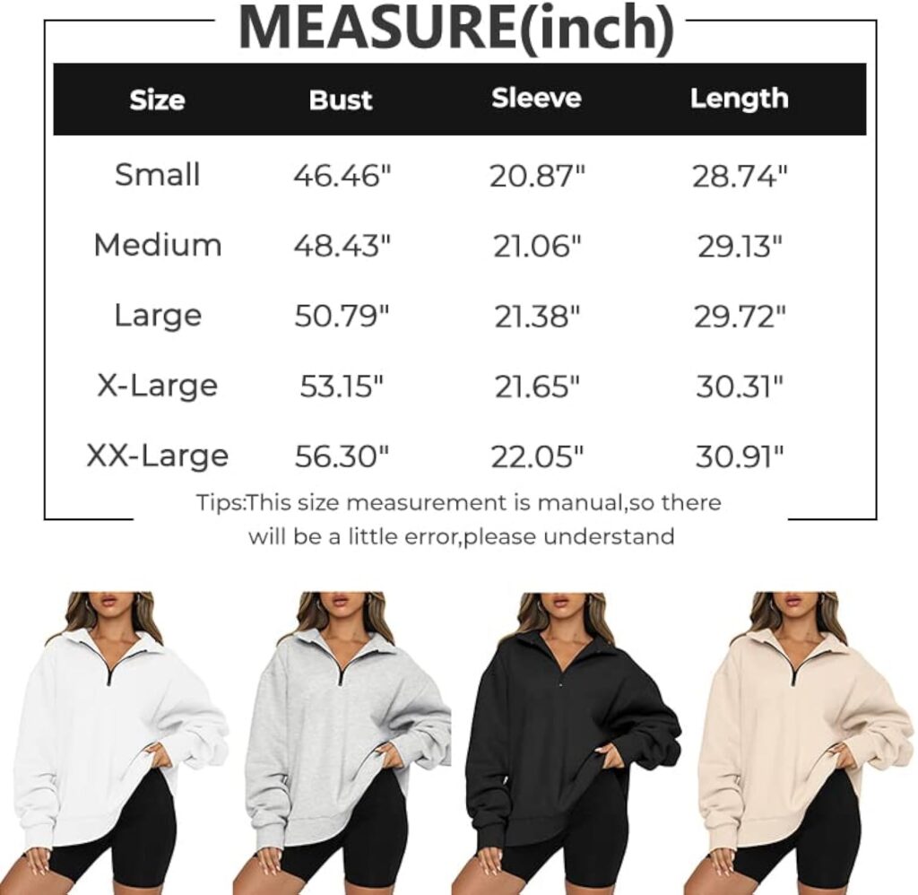 Trendy Queen Womens Oversized Sweatshirts Hoodies Half Zip Pullover Fall Fashion Outfits 2023 Y2k Clothes