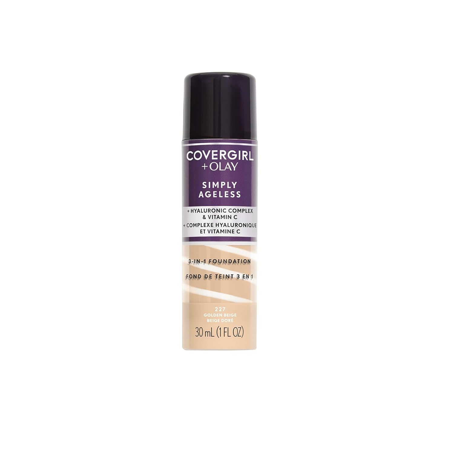 COVERGIRL  Olay Simply Ageless 3-in-1 Liquid Foundation, Buff Beige, 1 Fl Oz (Pack of 1)