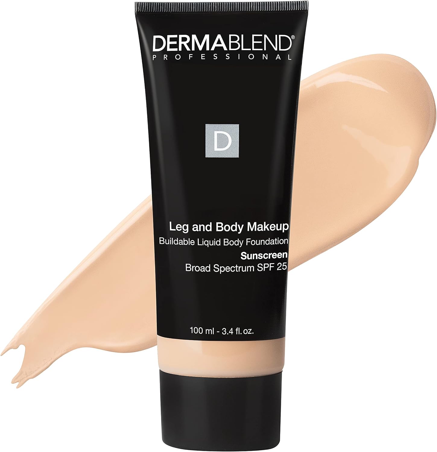 Dermablend Leg and Body Makeup, with SPF 25. Skin Perfecting Body Foundation for Flawless Legs with a Smooth, Even Tone Finish, 3.4 Fl. Oz.