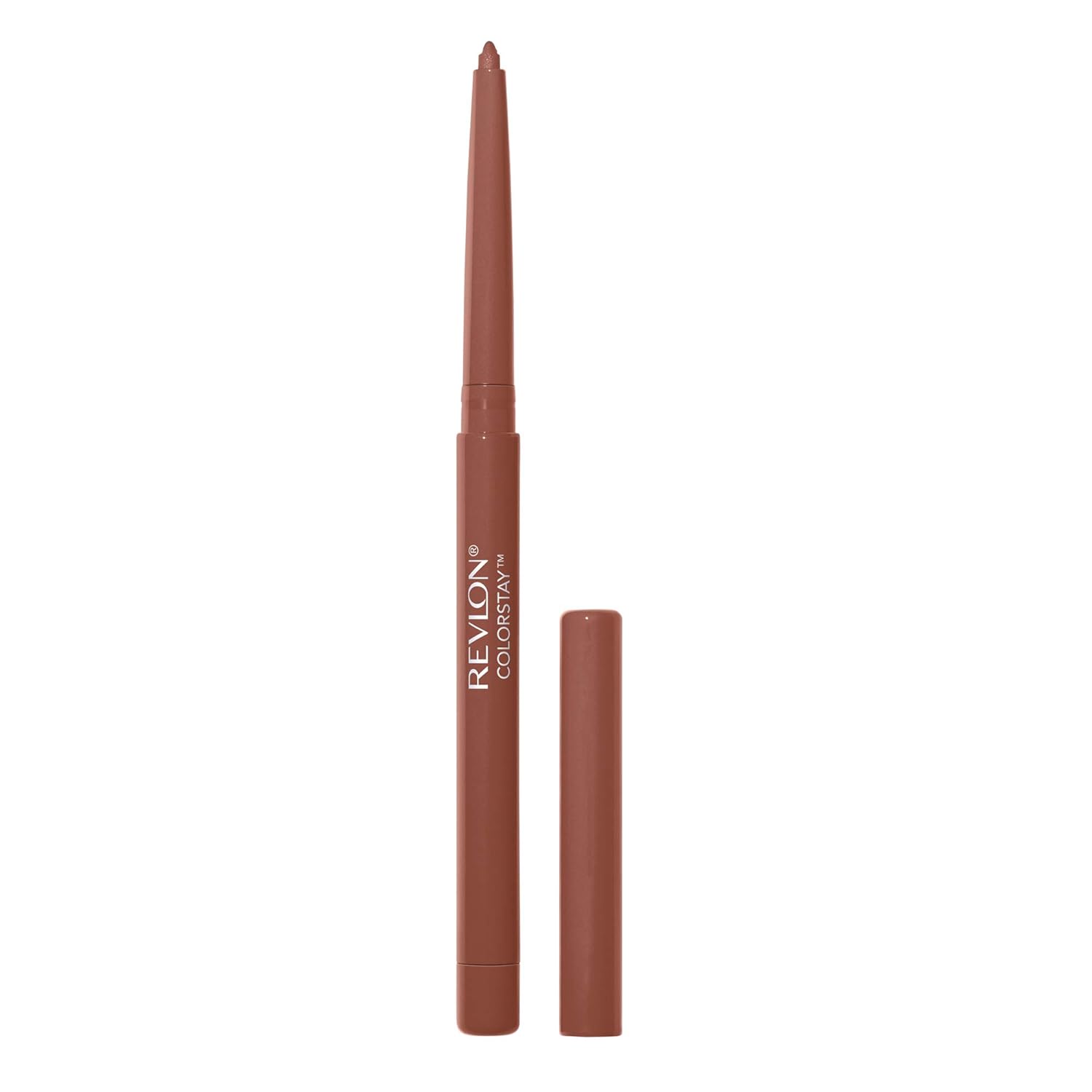 Revlon Lip Liner, Colorstay Face Makeup with Built-in-Sharpener, Longwear Rich Lip Colors, Smooth Application, 630 Nude