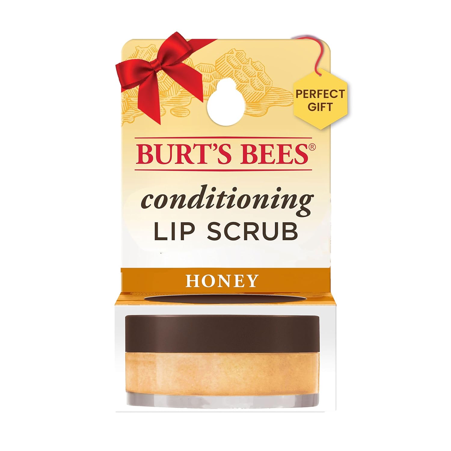 Burts Bees Overnight Lip Sleeping Mask Stocking Stuffers, Exfoliating Scrub Restores, Hydrates  Smooths Dry Lips to Reduce Fine Lines, Honey Infused Exfoliator Formula, Conditioning Honey, 0.25 oz.