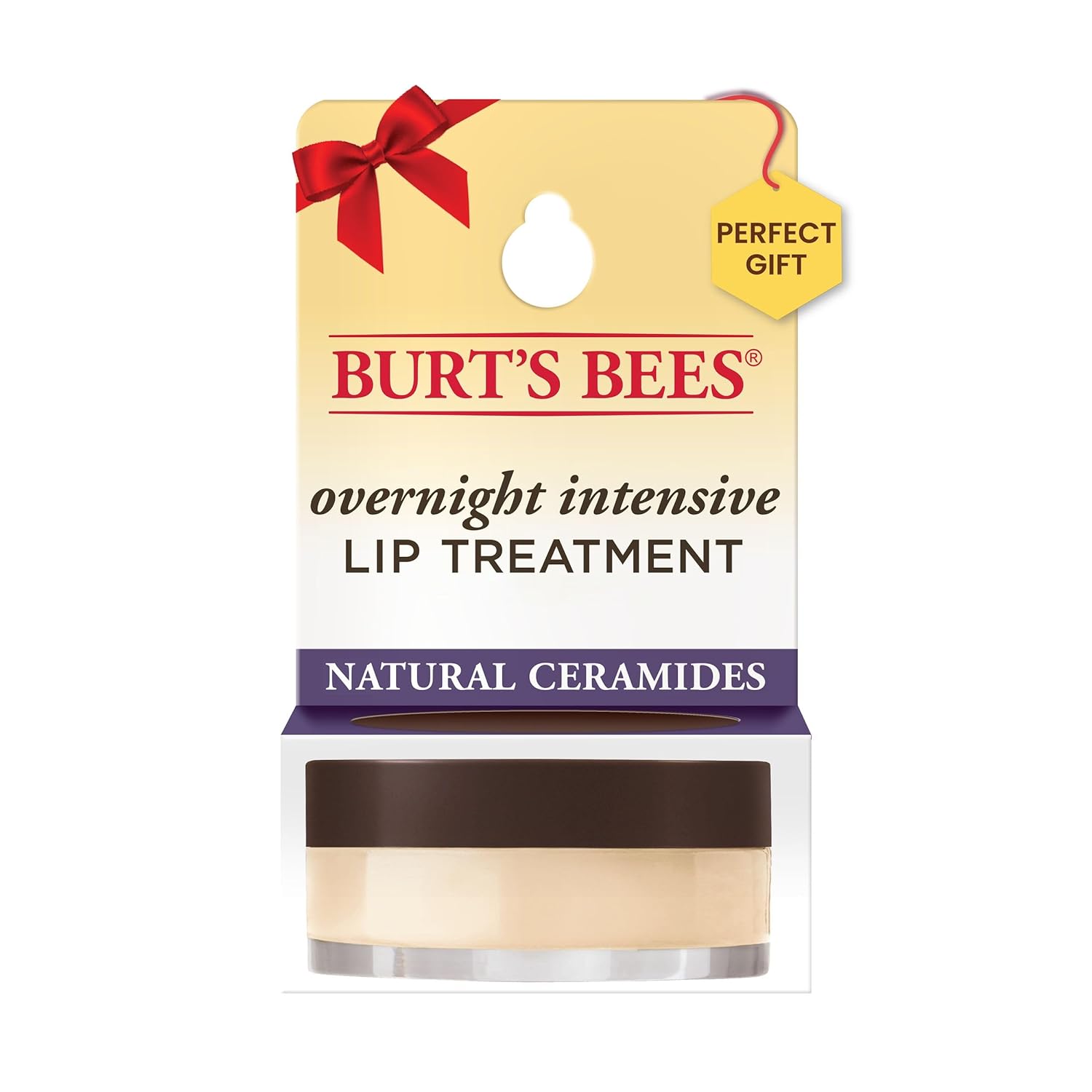 Burts Bees Overnight Lip Sleeping Mask Stocking Stuffers, Exfoliating Scrub Restores, Hydrates  Smooths Lips to Reduce Fine Lines, Vitamin E Infused Exfoliator Formula, Ultra Conditioning, 0.25 oz.