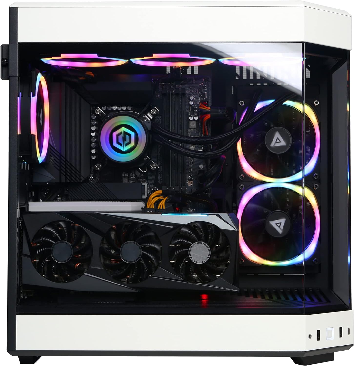 CyberPowerPC Gamer Xtreme VR Gaming PC, Intel Core i9-13900KF 3.0GHz, GeForce RTX 4070 12GB, 16GB DDR5, 1TB NVMe SSD, Wi-Fi Ready  Windows 11 Home (GXiVR8080A36),Black