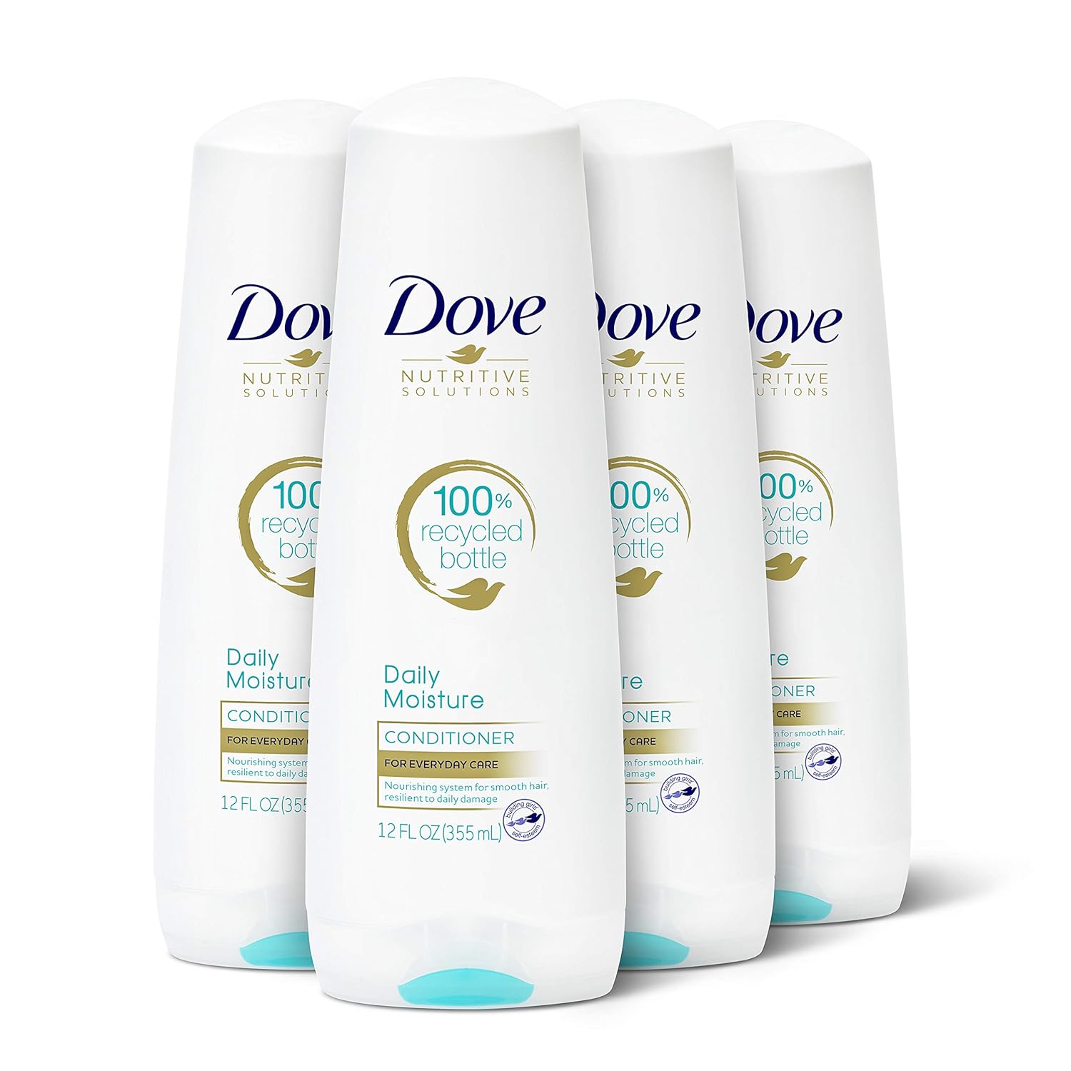 Dove Nutritive Solutions Moisturizing Conditioner Daily Moisture 4 Count for Dry Hair Deep Conditioner Detangles and Nourishes Dry Hair 12 oz