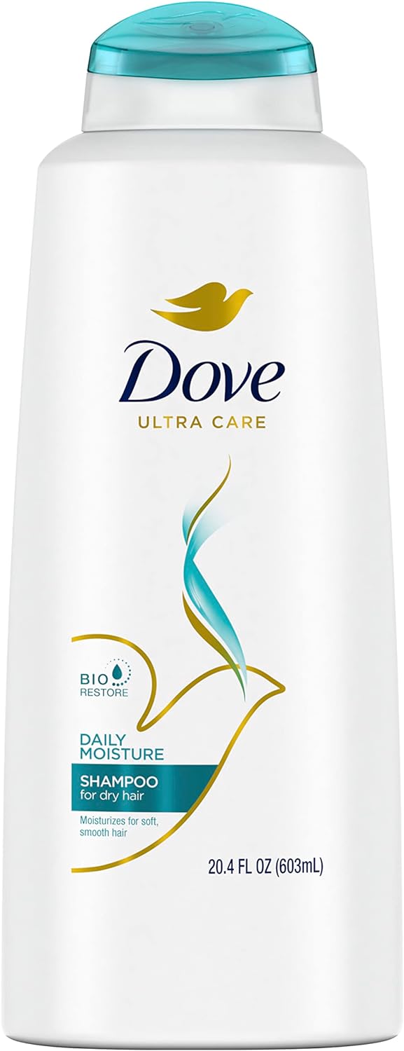 Dove Ultra Care Shampoo Daily Moisture for Dry Hair Shampoo with Bio-Restore Complex 20.4 oz