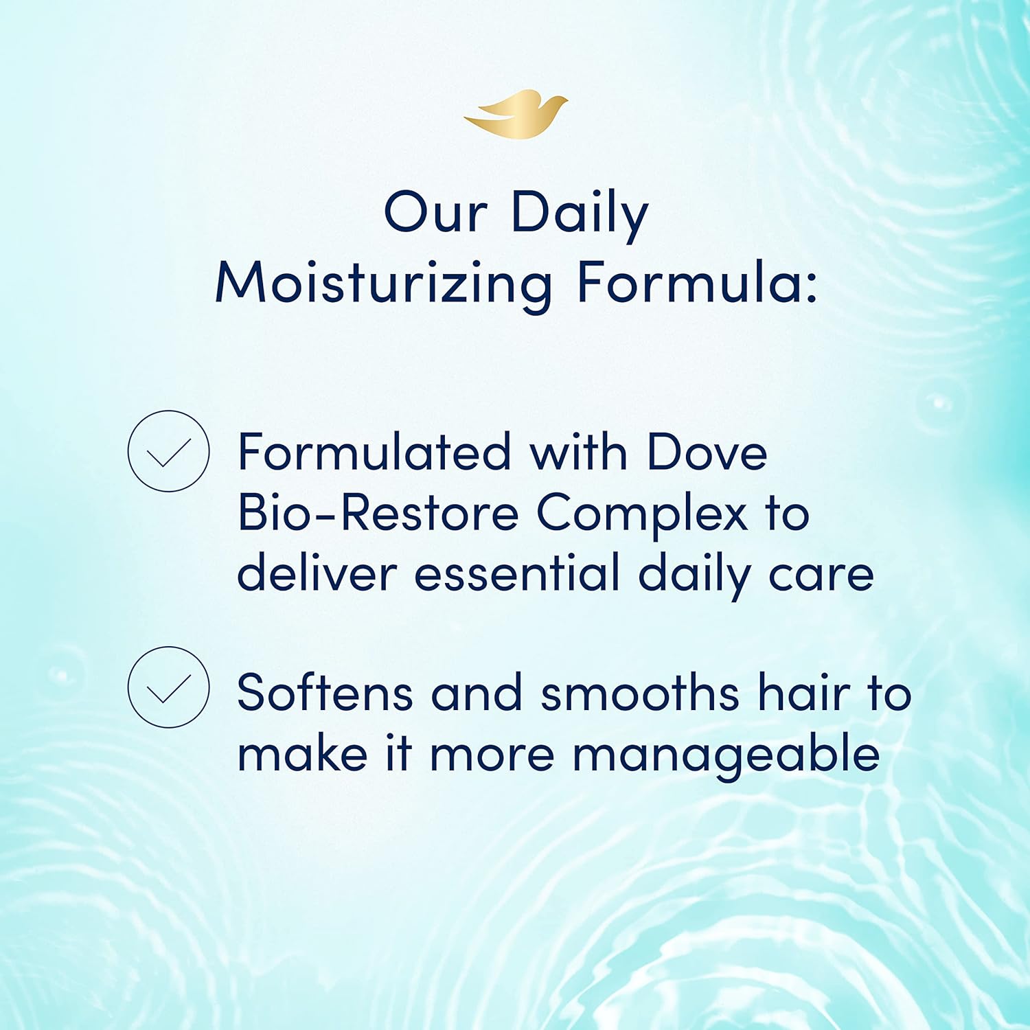 Dove Ultra Care Shampoo Daily Moisture for Dry Hair Shampoo with Bio-Restore Complex 20.4 oz