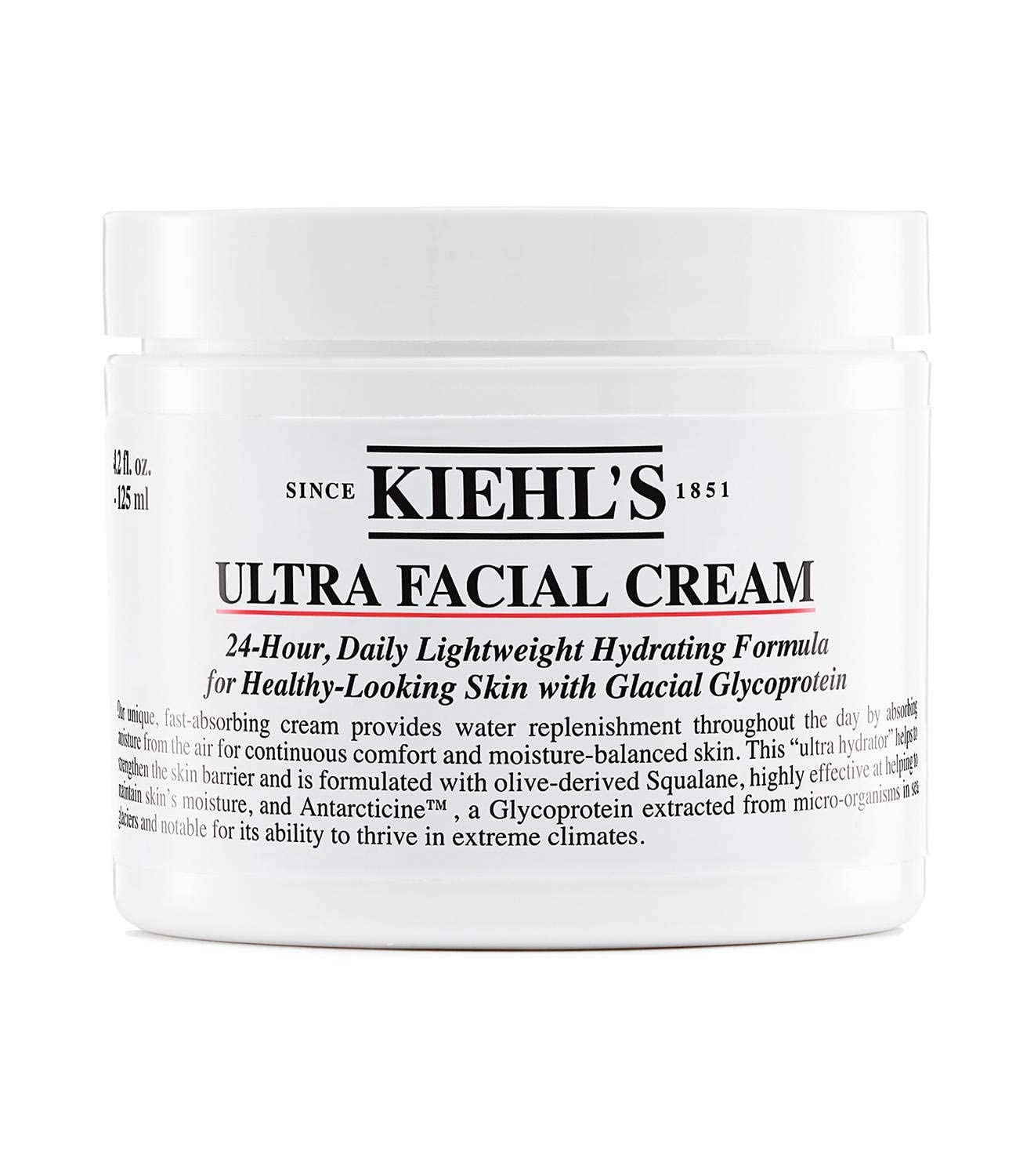 Kiehls Ultra Facial Cream 24-Hour Daily Moisturizer - 4.2oz (125ml)