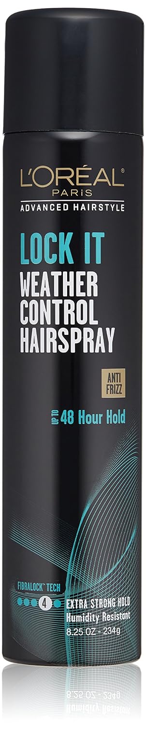 LOréal Paris Advanced Hairstyle LOCK IT Weather Control Hairspray, 8.25 oz. (Packaging May Vary)