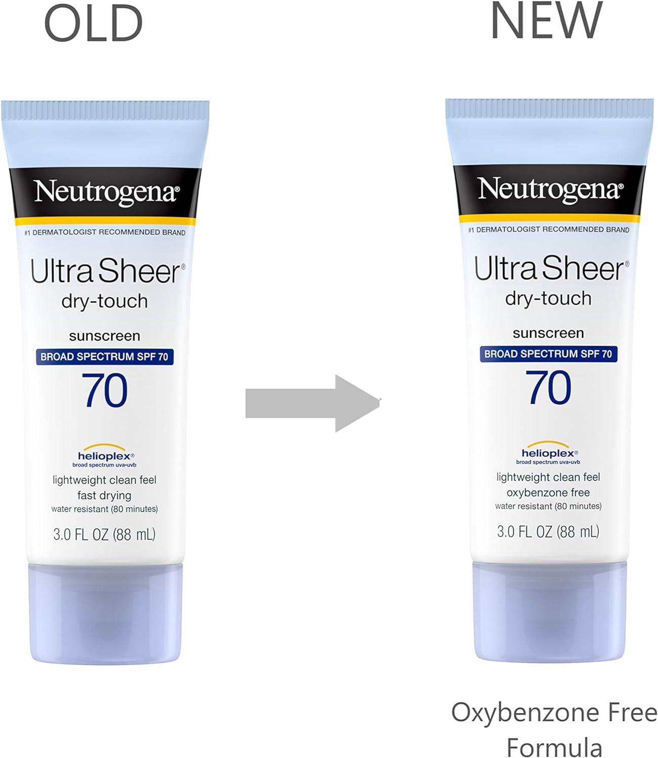 Neutrogena Ultra Sheer Dry-Touch Water Resistant and Non-Greasy Sunscreen Lotion with Broad Spectrum SPF 70, 3 Fl Oz (Pack of 1)