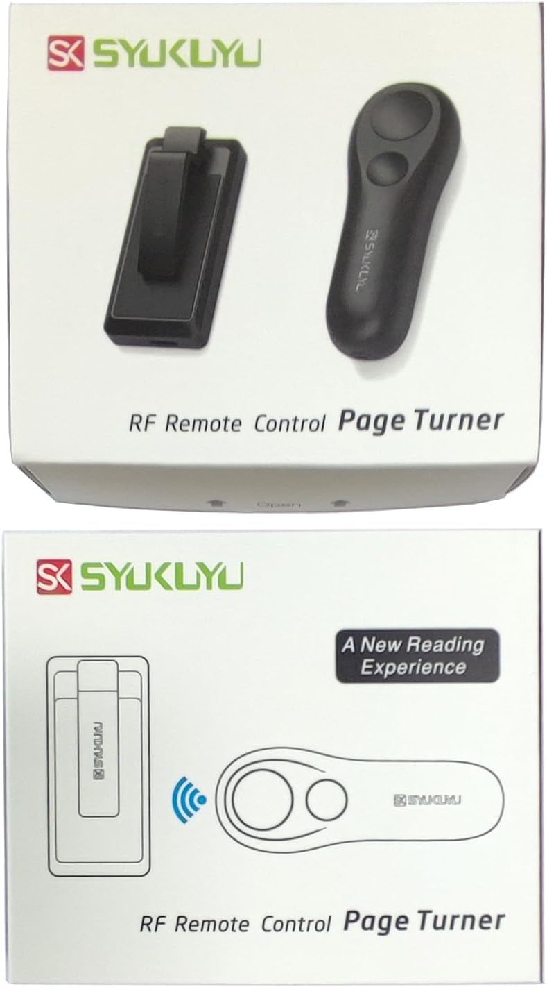 SK SYUKUYU RF Remote Control Page Turner for Kindle Reading Ipad Surface Comics, iPhone Android Tablets Reading Novels Taking Photos