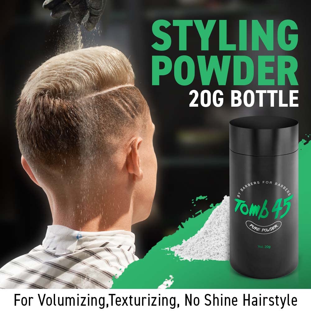 Tomb 45 Pure Powder for Hair Styling, Texturizing  Volumizing Powder with Natural Matte Finish