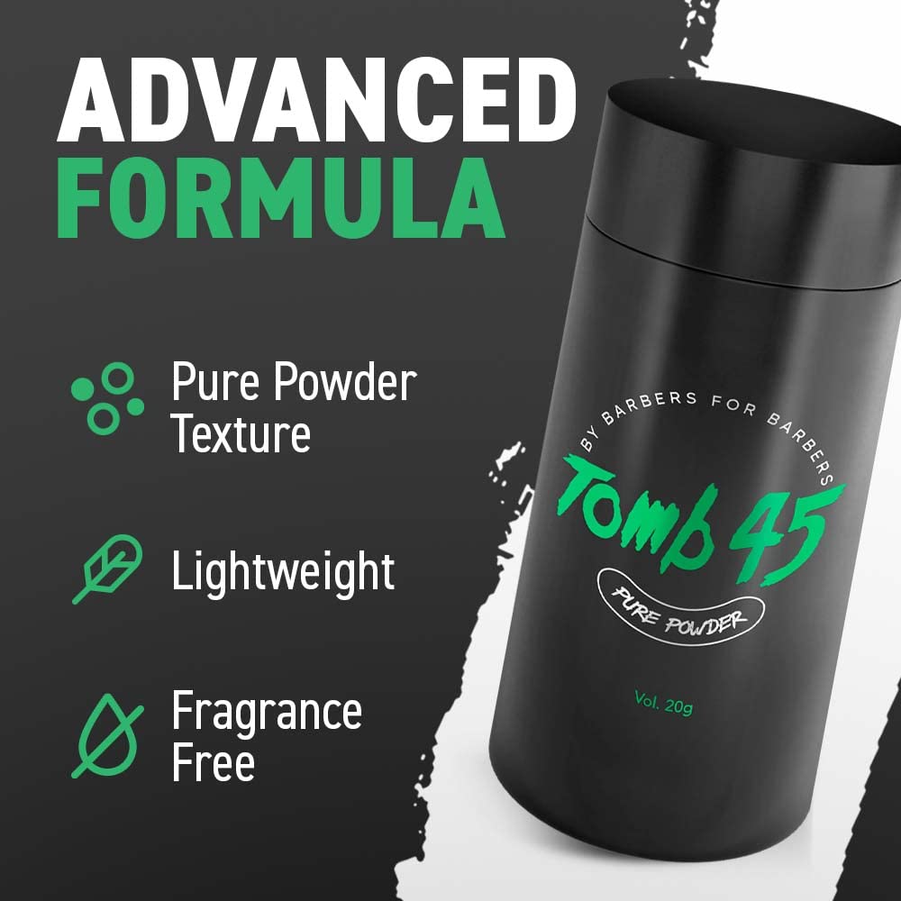 Tomb 45 Pure Powder for Hair Styling, Texturizing  Volumizing Powder with Natural Matte Finish