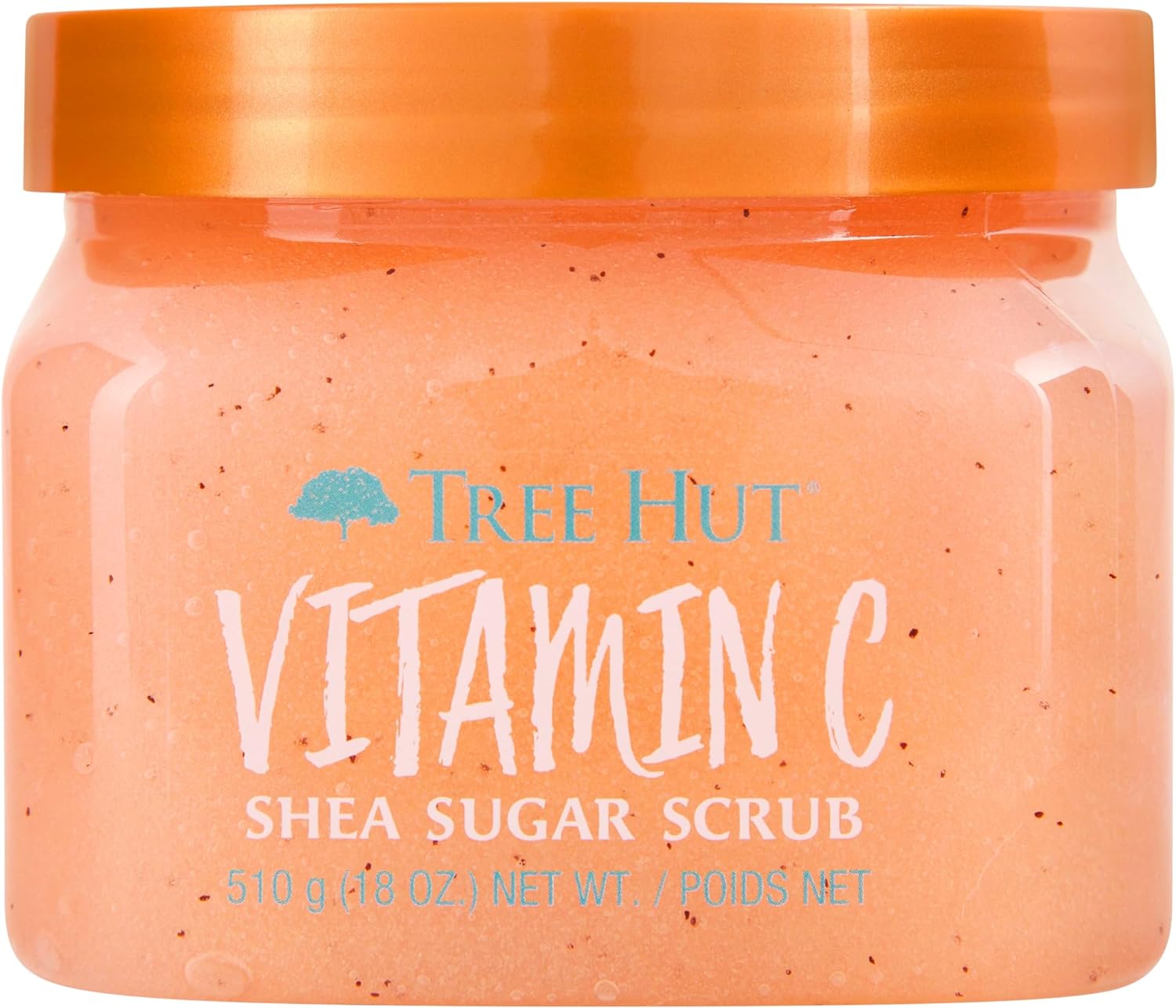 Tree Hut Vitamin C Shea Sugar Scrub, 18 oz, Ultra Hydrating and Exfoliating Scrub for Nourishing Essential Body Care