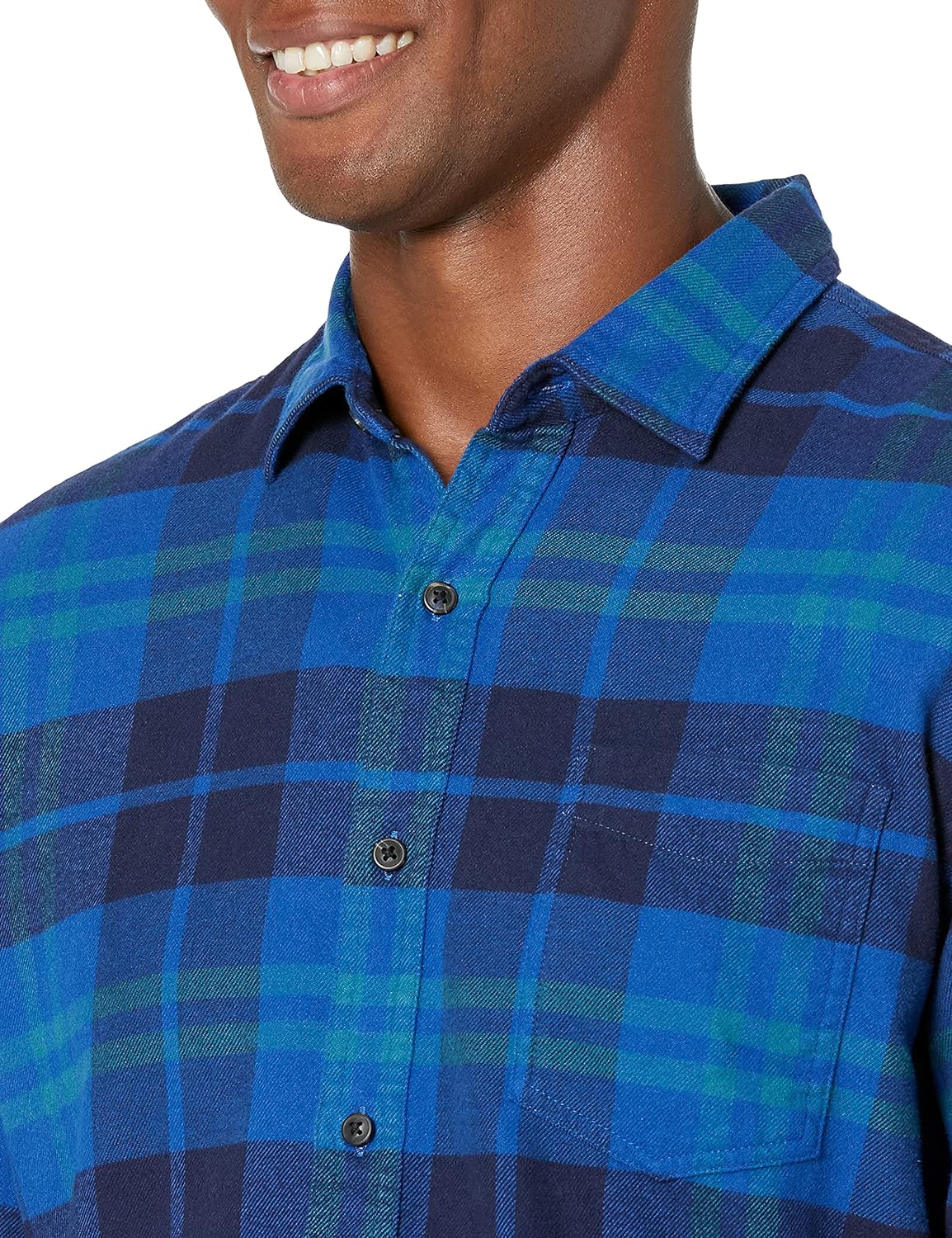 Amazon Essentials Mens Long-Sleeve Flannel Shirt (Available in Big  Tall)