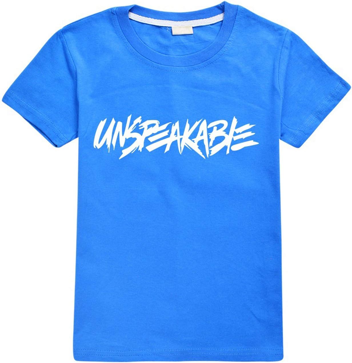 Boys T-Shirts UNSPEAKABLE Tops Fashion Youth Funny Tee Shirts Cotton T-Shirt for Kids/Girls/Boys