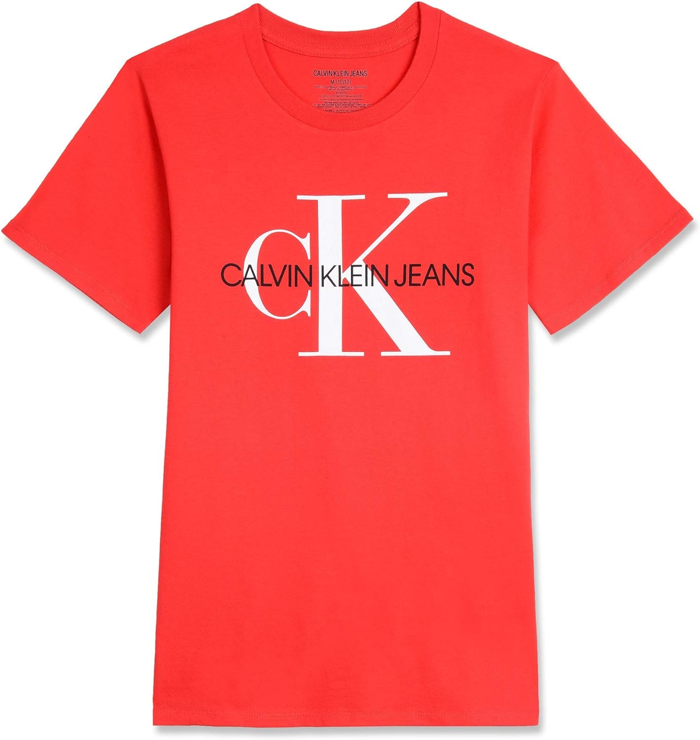 Calvin Klein Boys Short Sleeve Legacy Logo Crew Neck T-Shirt