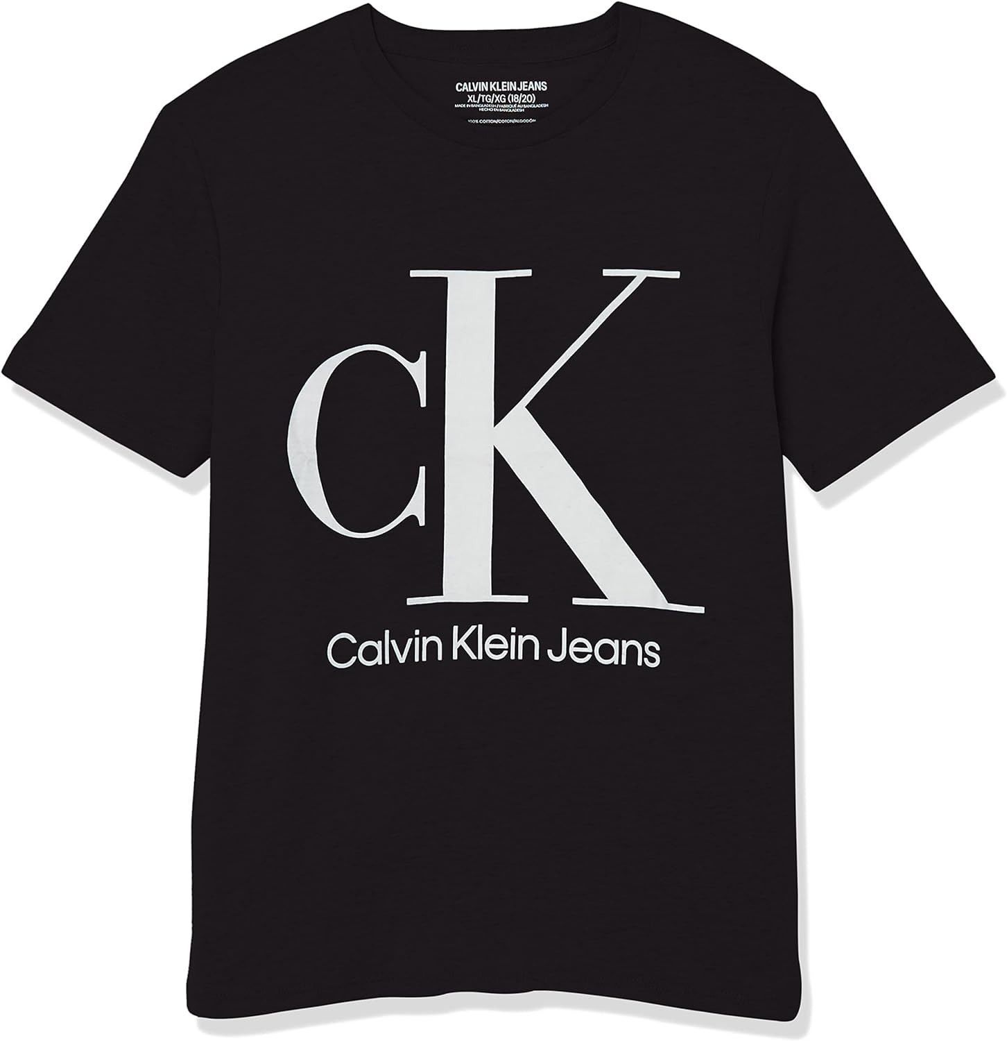 Calvin Klein Boys Short Sleeve Legacy Logo Crew Neck T-Shirt