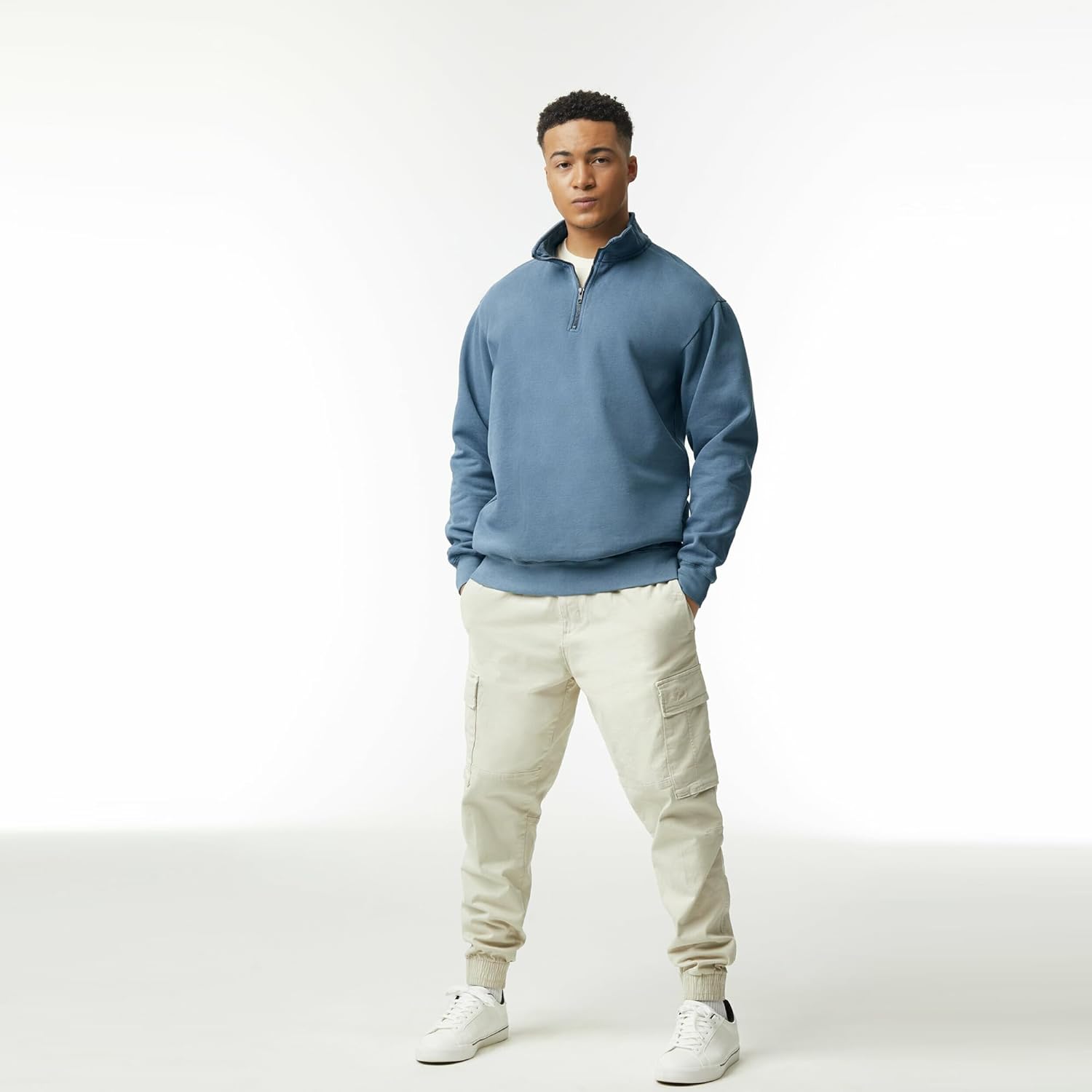 Comfort Colors Mens 1/4 Zip Sweatshirt, Style 1580