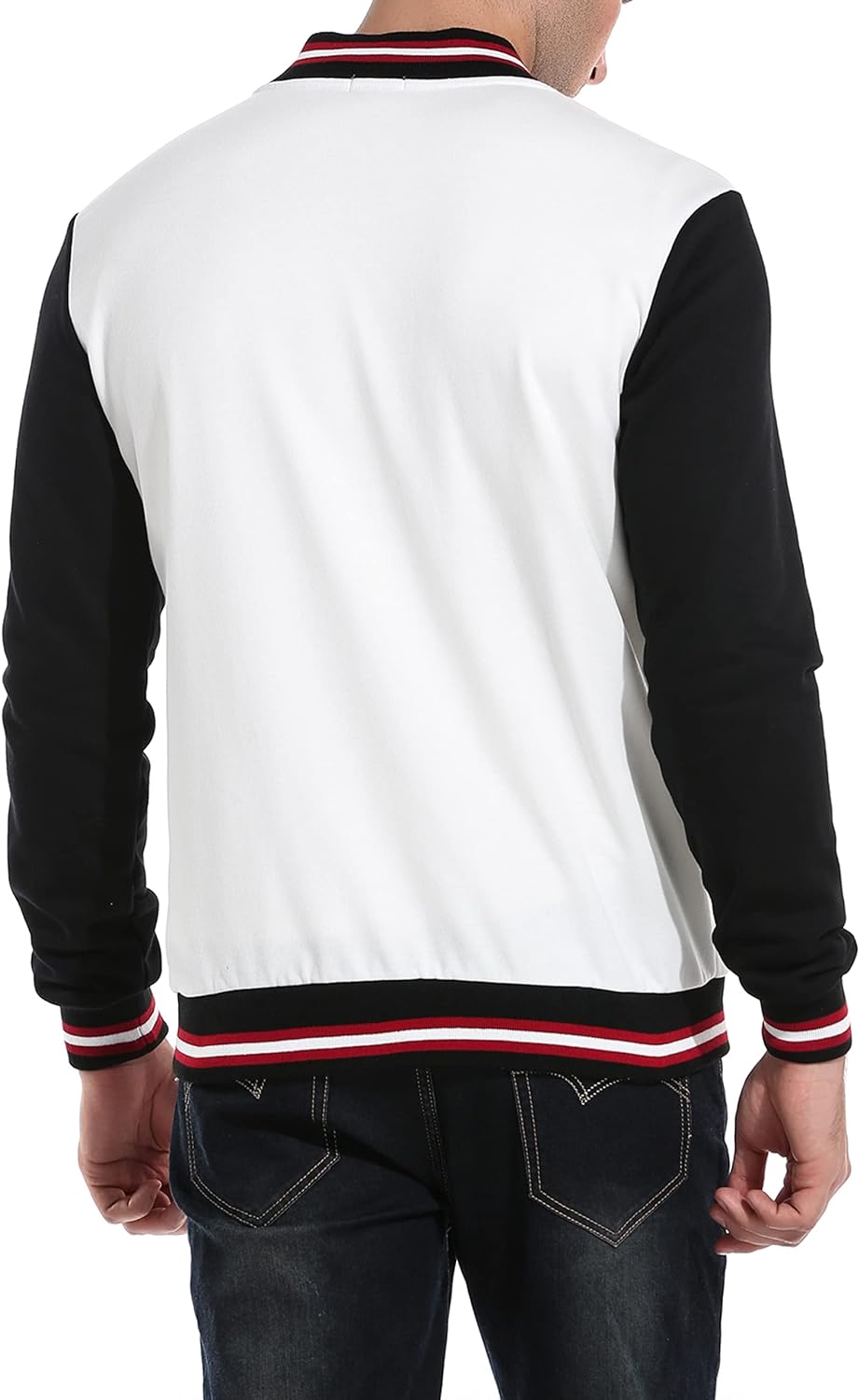 COOFANDY Mens Fashion Varsity Jacket Causal Slim Fit Cotton Letterman Baseball Bomber Jackets