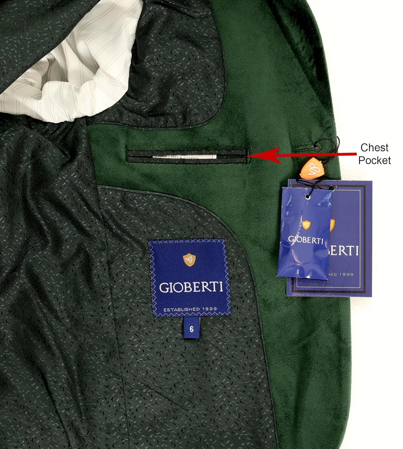 Gioberti Boys Formal Velvet Blazer