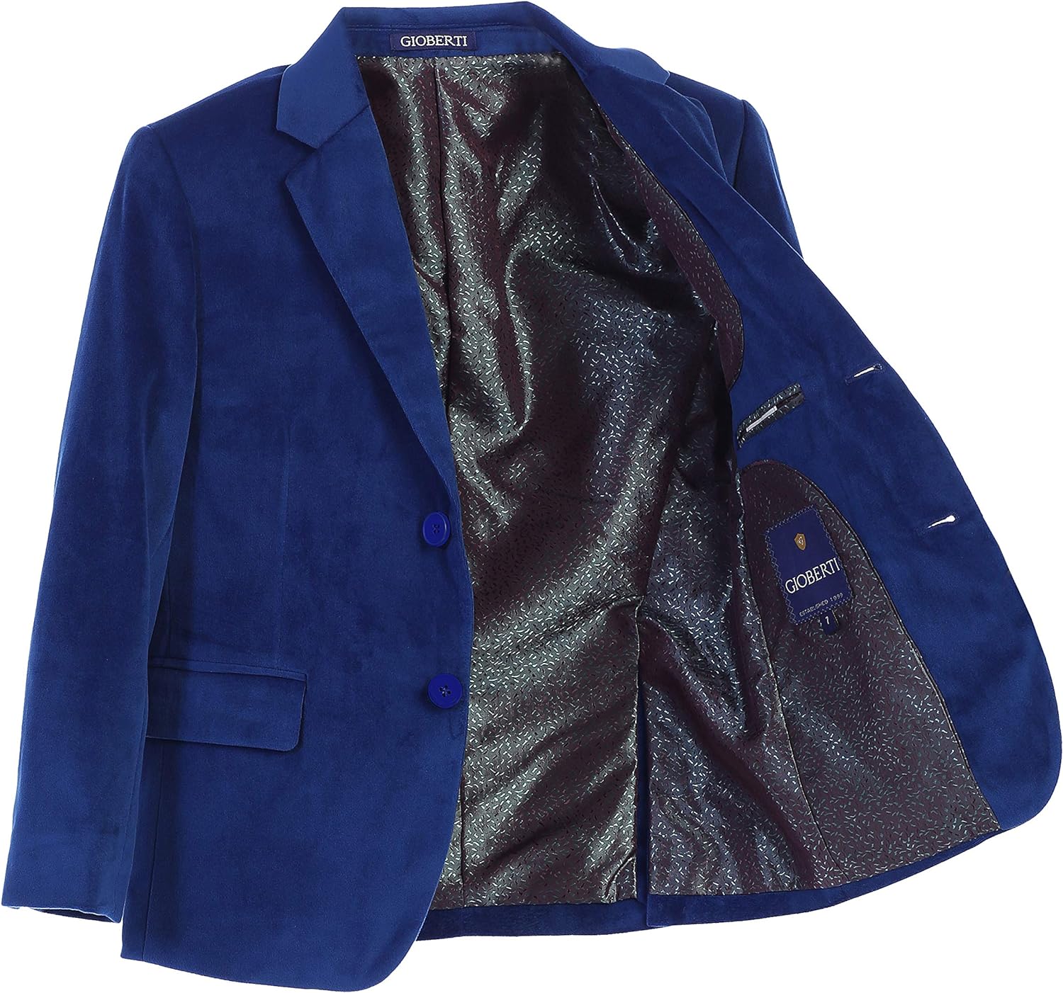 Gioberti Boys Formal Velvet Blazer