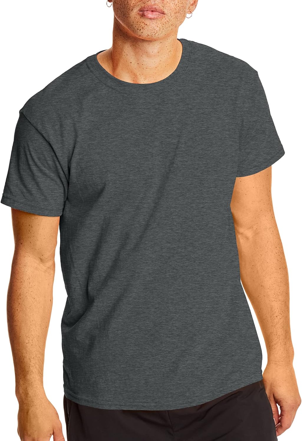 Hanes Mens Beefy-t T-Shirt, Classic Heavyweight Cotton Tee, 1 Or 2 Pack, Available in Tall Sizes