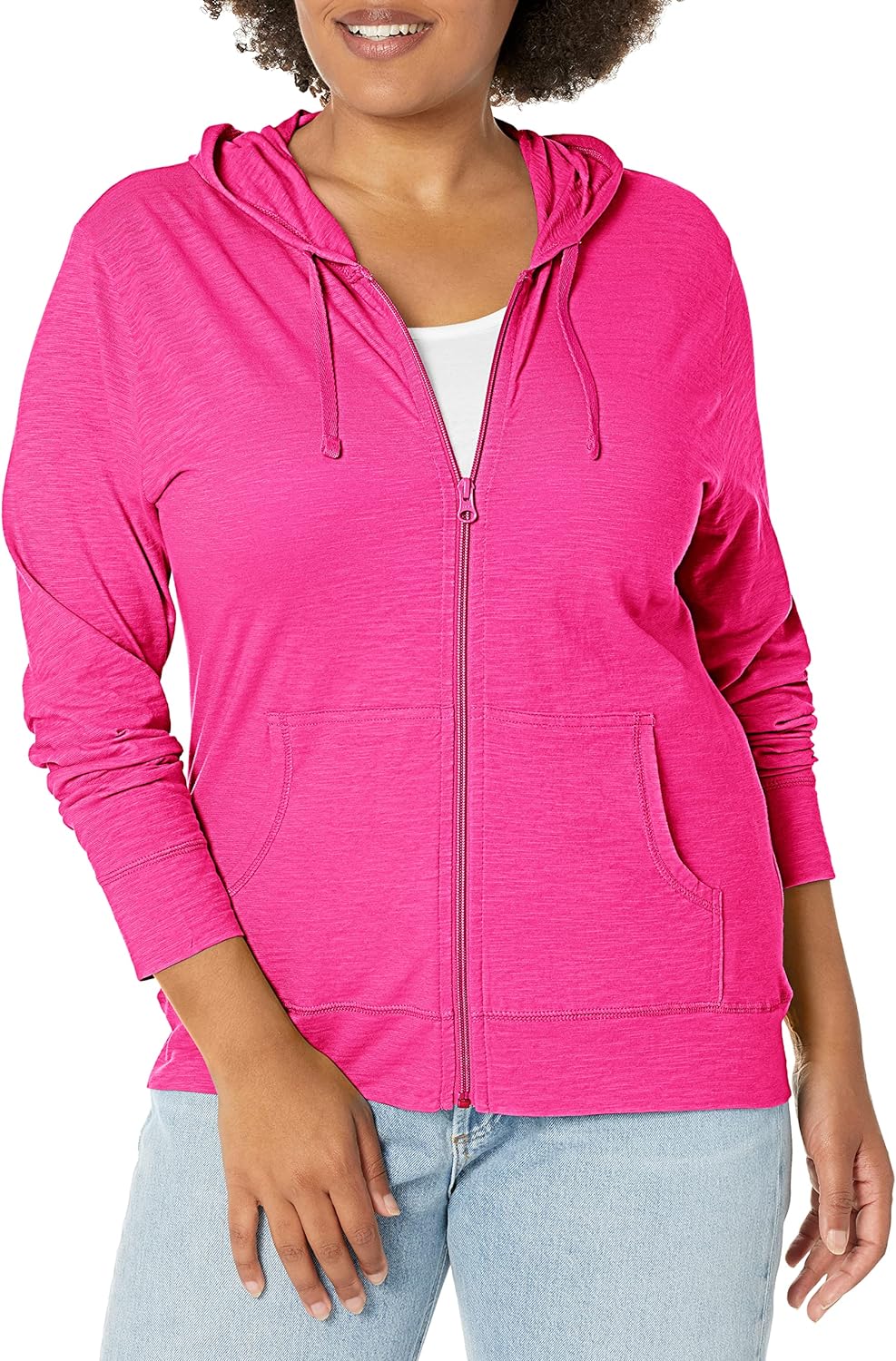 Hanes Women’s Slub Knit Hoodie, Women’s Zip-Front Hoodie, Women’s Cotton Jersey Hoodie, Knit Cotton Jacket