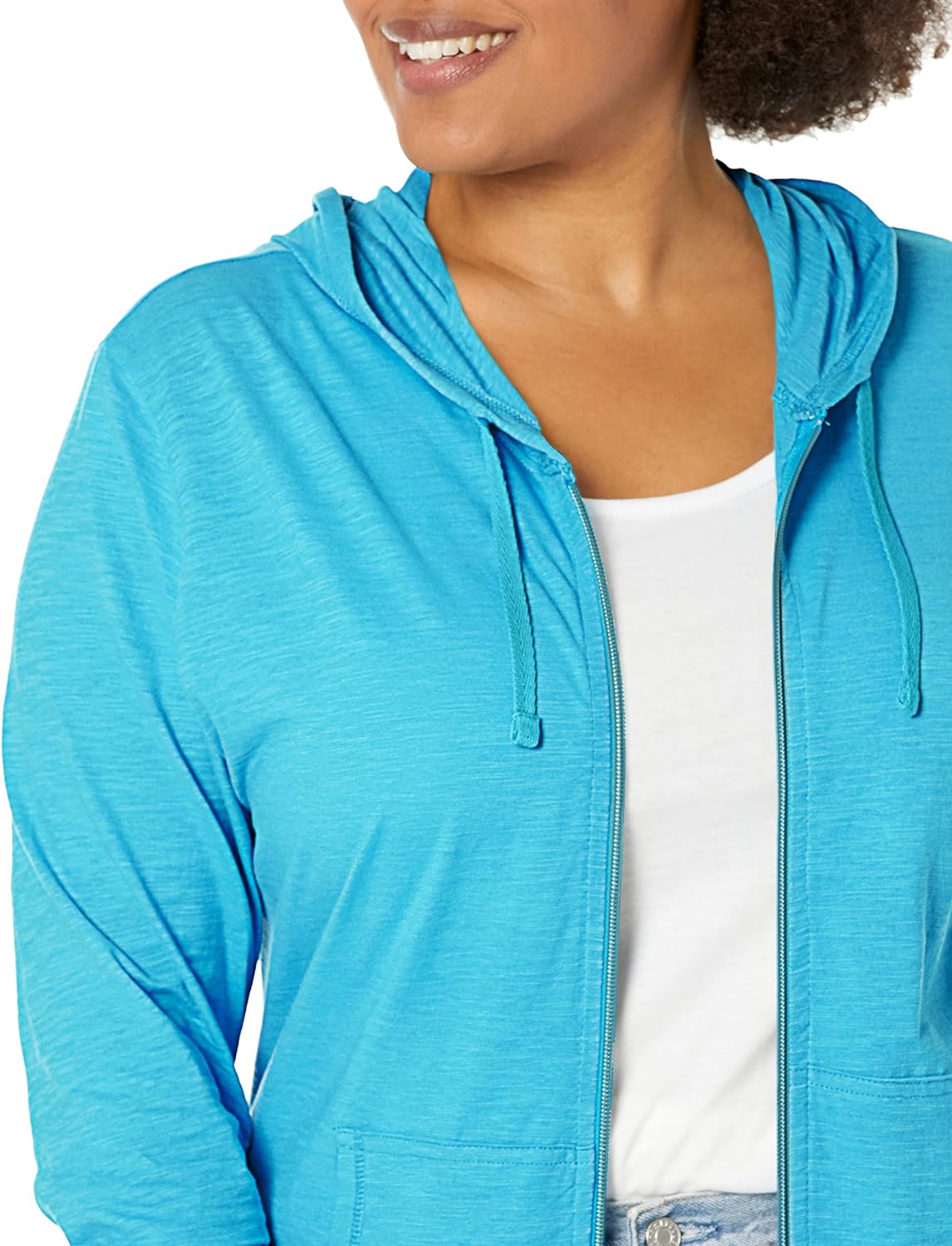 Hanes Women’s Slub Knit Hoodie, Women’s Zip-Front Hoodie, Women’s Cotton Jersey Hoodie, Knit Cotton Jacket