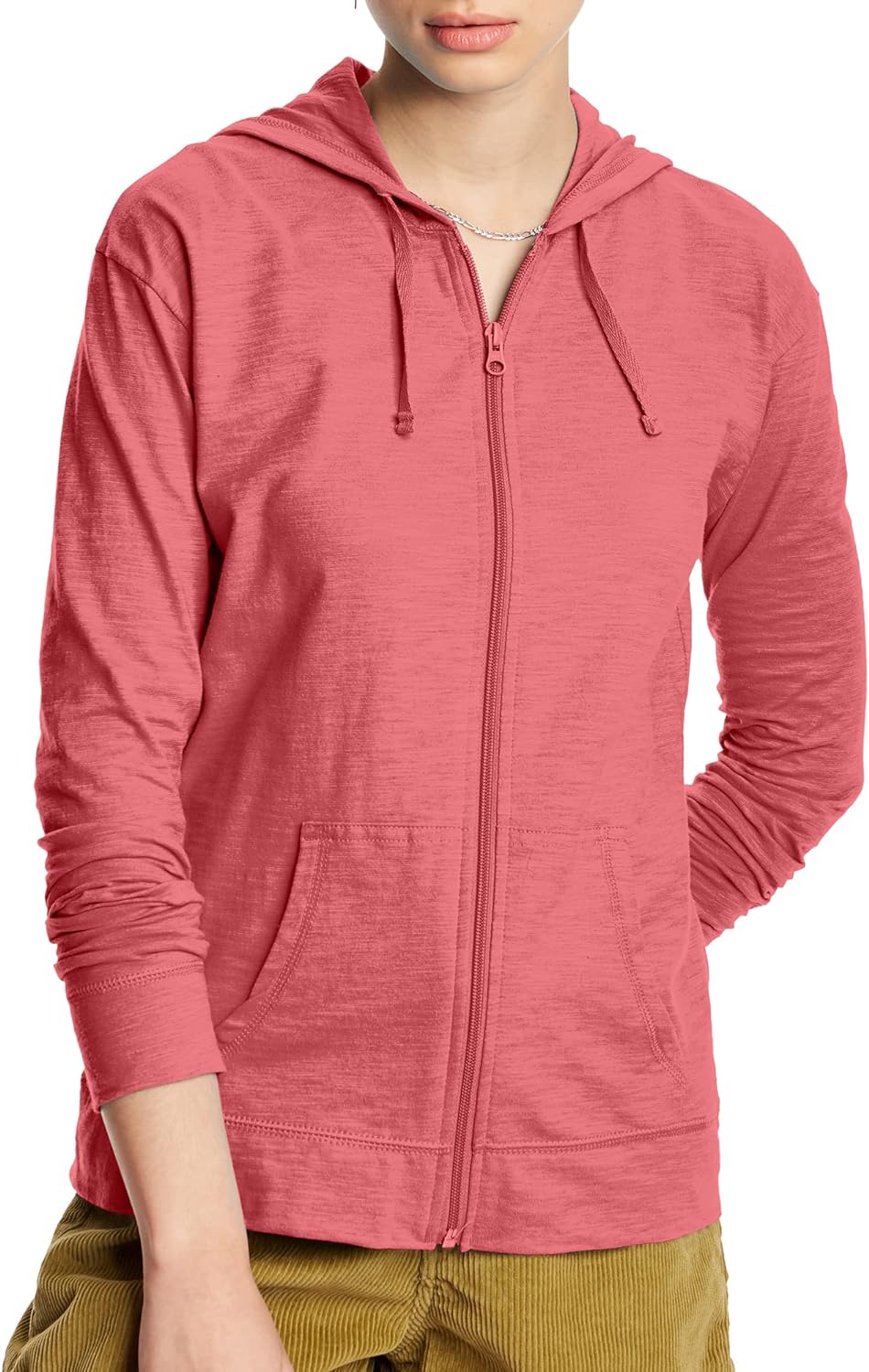 Hanes Women’s Slub Knit Hoodie, Women’s Zip-Front Hoodie, Women’s Cotton Jersey Hoodie, Knit Cotton Jacket