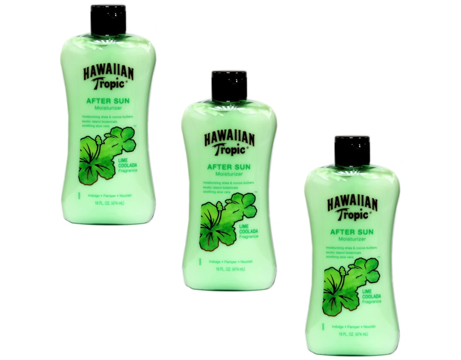 Hawaiian Tropic Lime Coolada Body Lotion and Daily Moisturizer After Sun, 16 Fl Oz (Pack of 2)