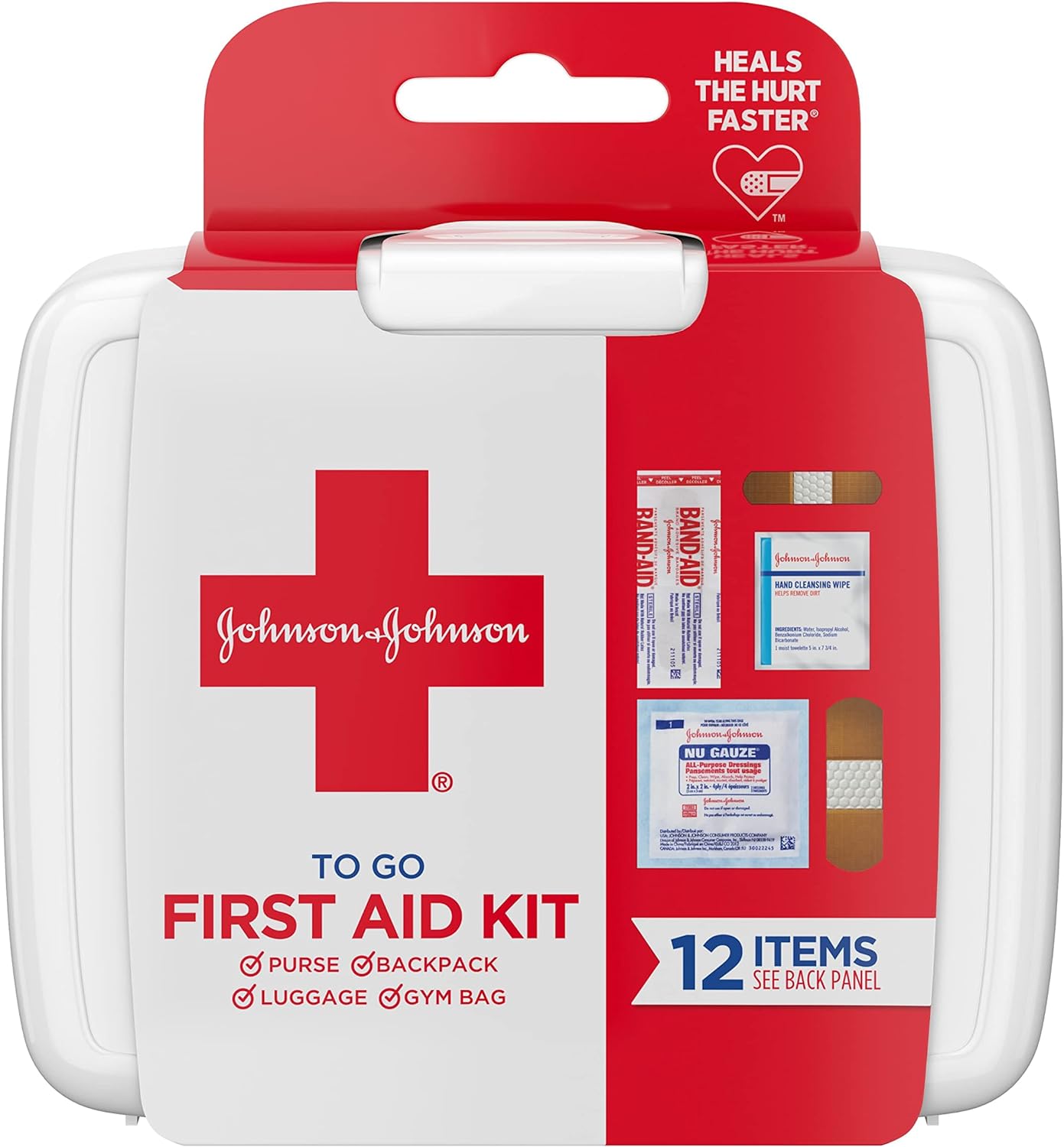 Johnson  Johnson First Aid To Go Kit (Set of 12 Piece )