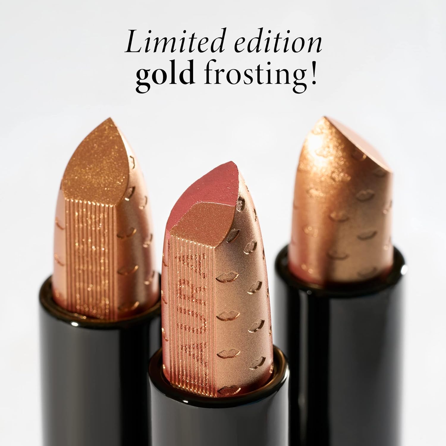 LAURA GELLER NEW YORK Gorgeous in Gold Ltd Edition Lipstick Trio Gift Set, Brilliant in Blush, Sensational in Spice, Magnificent in Mauve