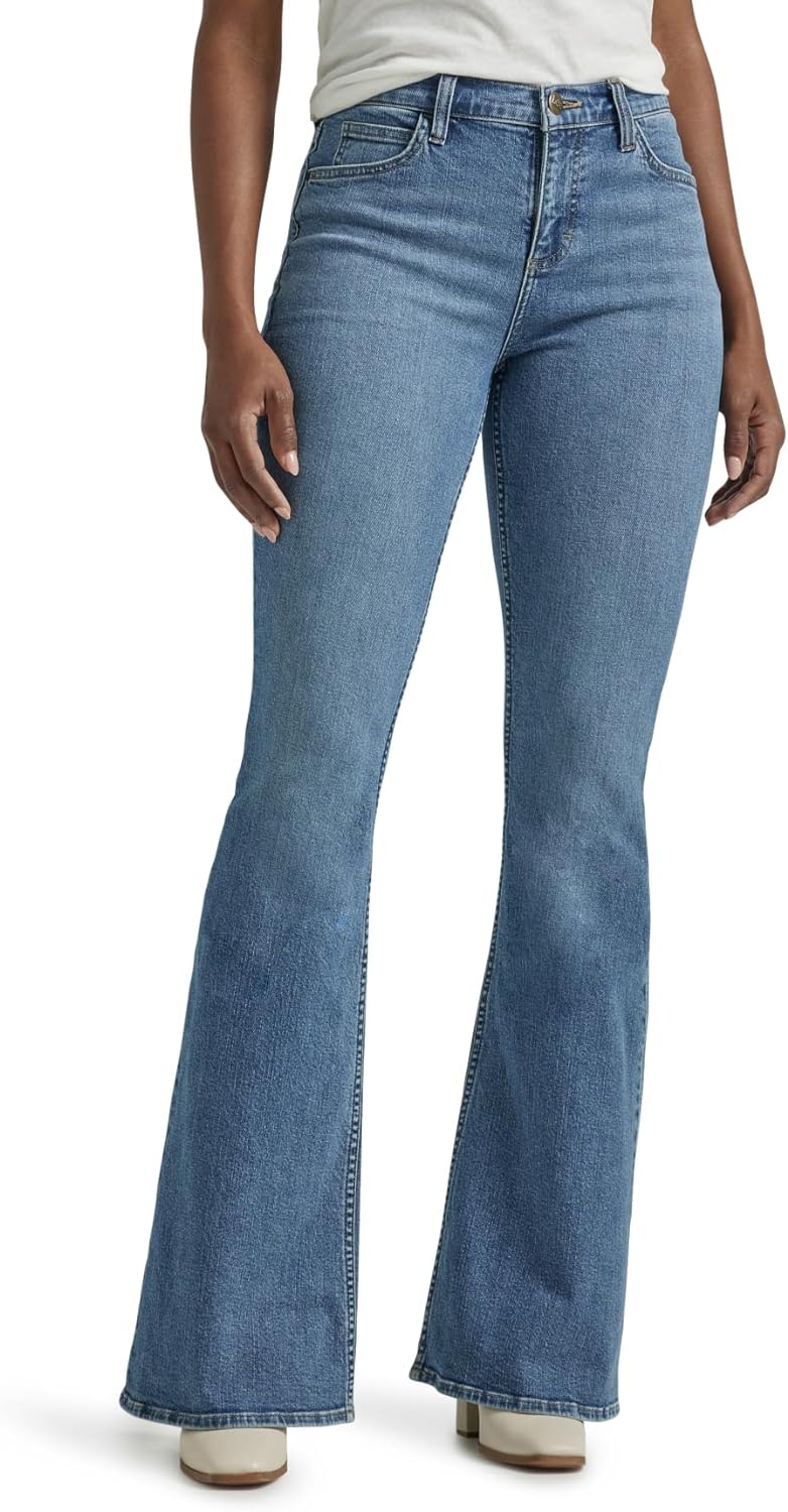 Lee Womens Legendary Mid Rise Flare Jean