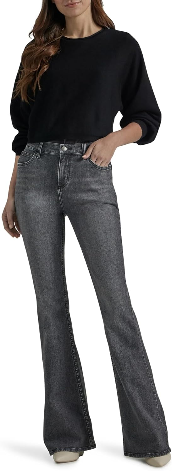 Lee Womens Legendary Mid Rise Flare Jean