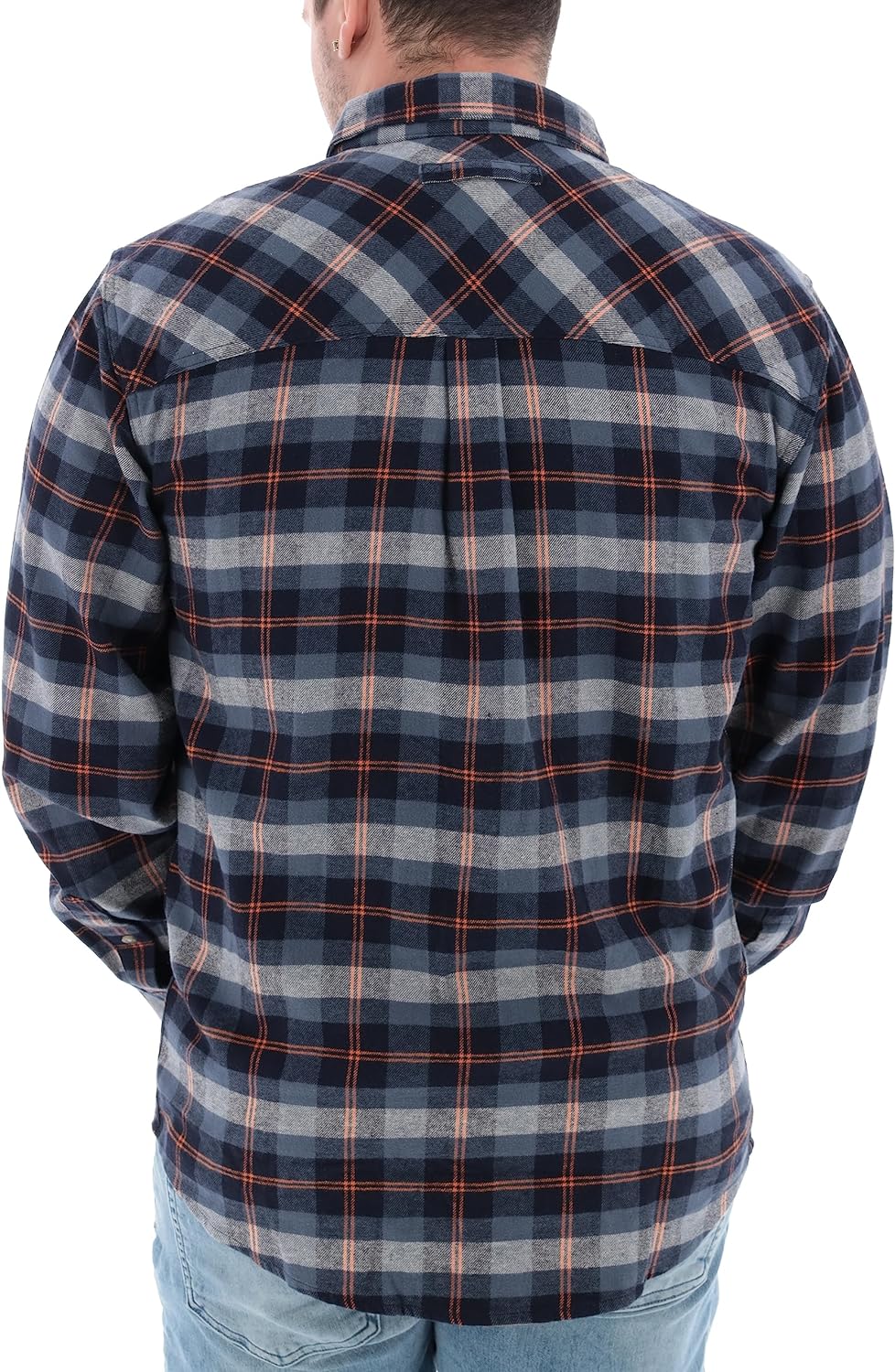 Legendary Whitetails Mens Buck Camp Flannel, Long Sleeve Plaid Button Down Casual Shirt, Corduroy Cuffs