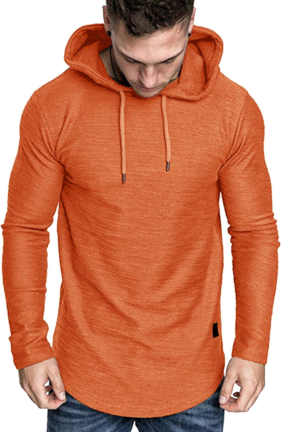 Lexiart Mens Fashion Athletic Hoodies Sport Sweatshirt Solid Color Fleece Pullover