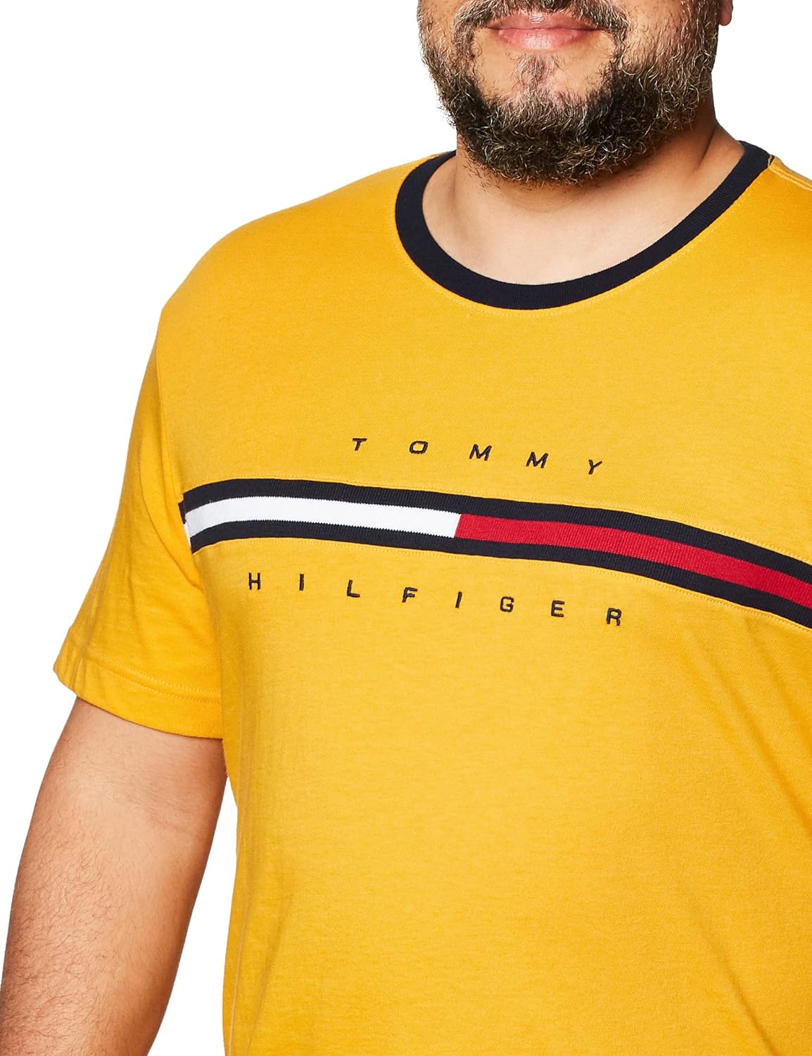 Tommy Hilfiger Mens Short Sleeve Signature Stripe Graphic T-Shirt