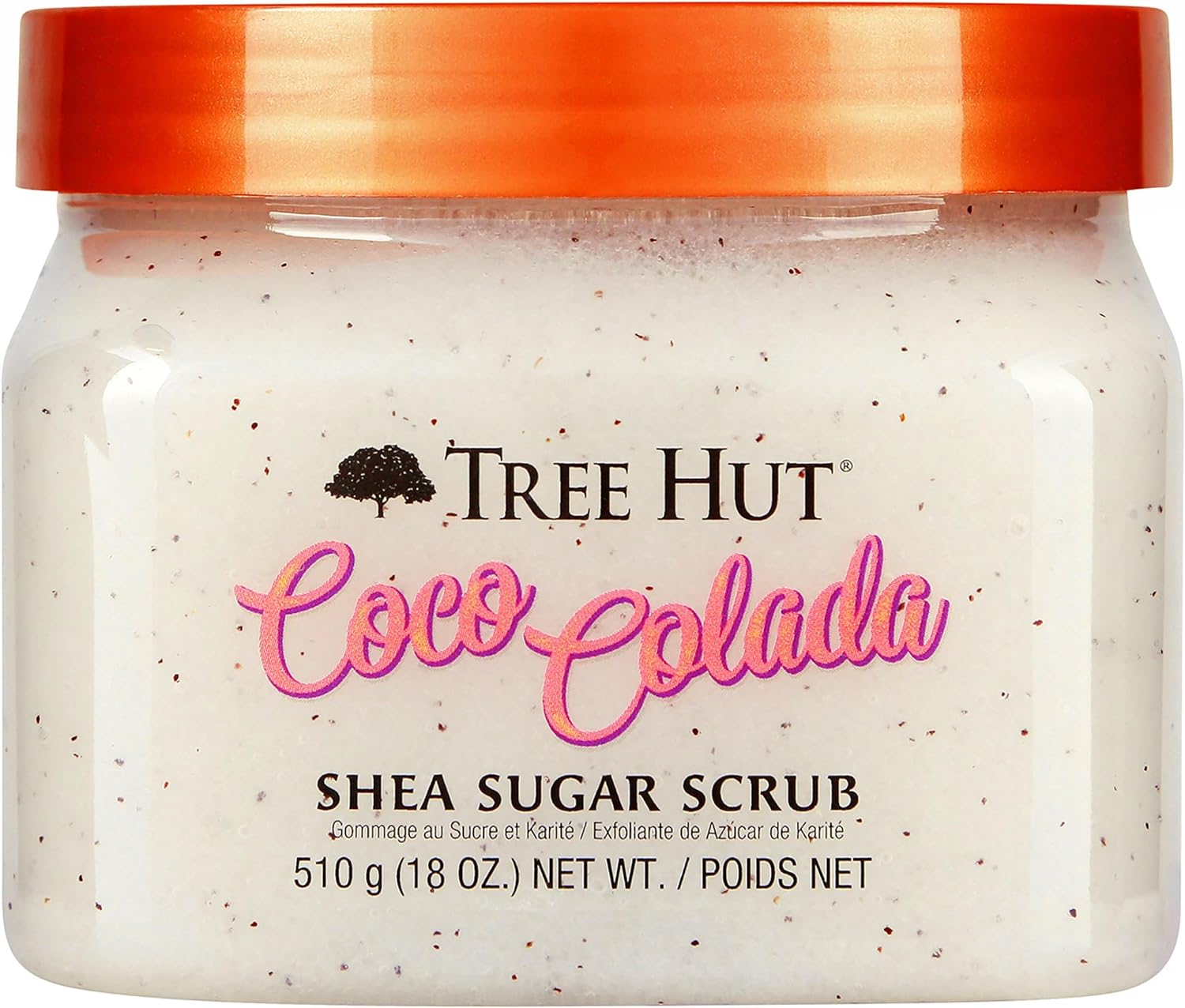 Tree Hut Shea Sugar Scrub Coco Colada, 18 oz, Ultra Hydrating and Exfoliating Scrub for Nourishing Essential Body Care