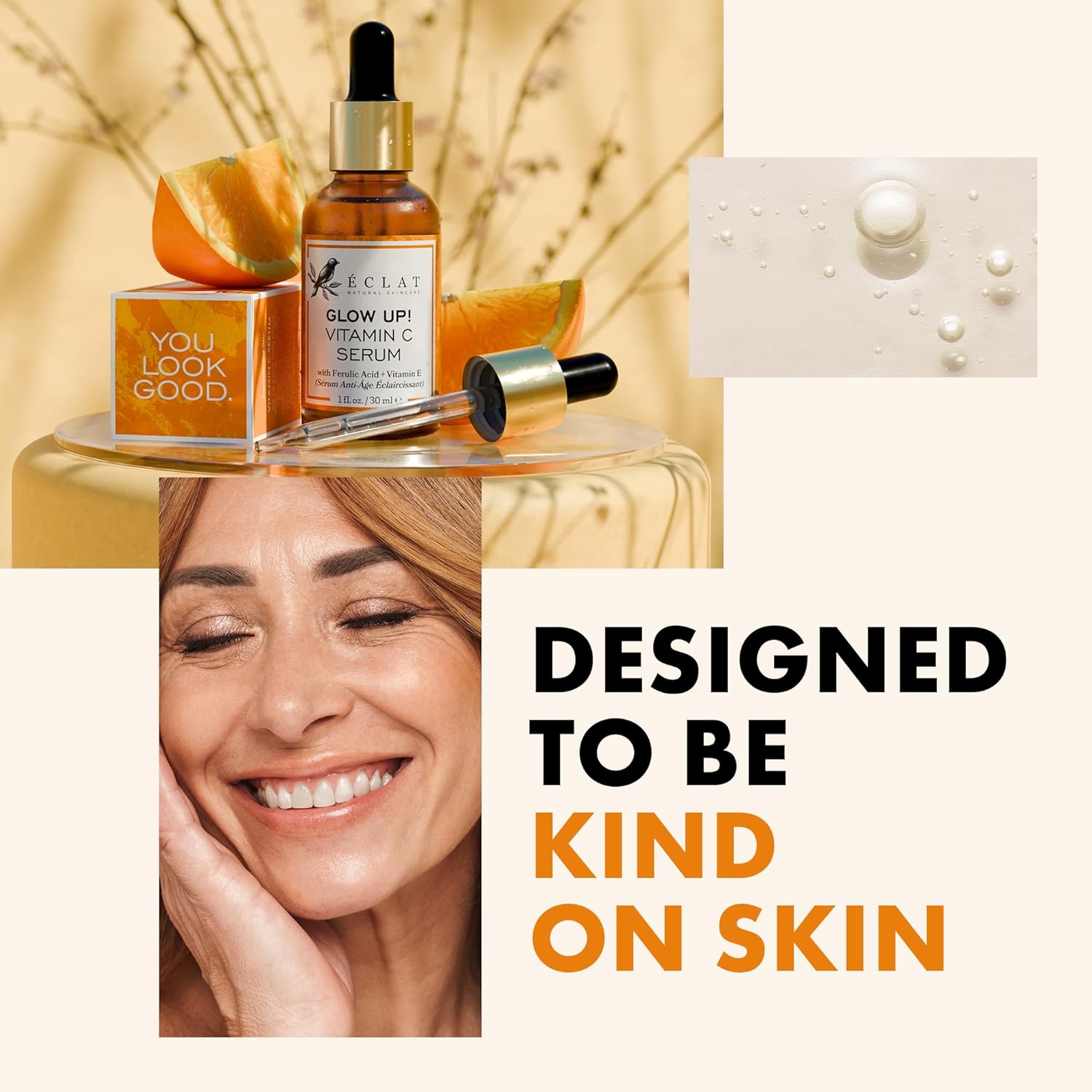 Vitamin C Face Serum - Hyaluronic Acid, Ferulic Acid,  Vit E - Anti Aging Facial Brightening Serum for Skin Care - Timeless Pure Serum , Vit C Serum Oil