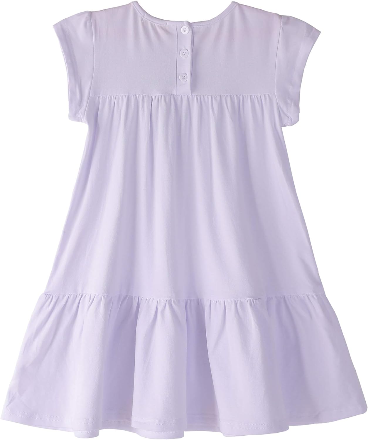 Youwon Girls Dress Short Sleeve Solid Color Tunic A-Line Tiered Swing Dress 2-6 7-16