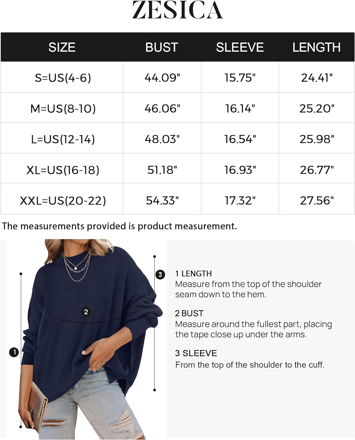 ZESICA Womens 2024 Fall Casual Long Sleeve Crew Neck Side Slit Oversized Ribbed Knit Pullover Sweater Tops