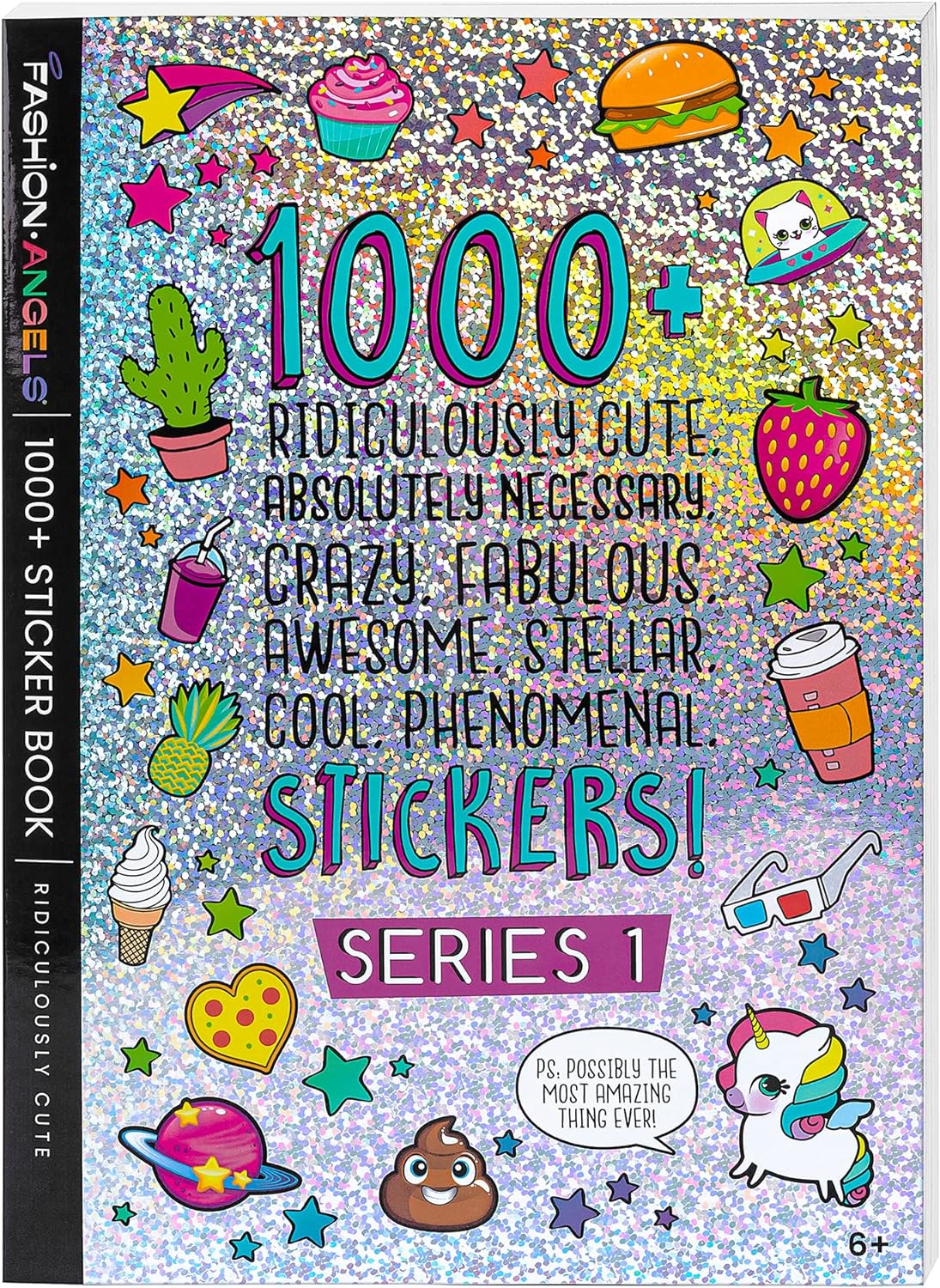 Fashion Angels 1000+ Ridiculously Cute Stickers for Kids - Fun Craft Stickers for Scrapbooks, Planners, Gifts and Rewards, 40-Page Sticker Book for Kids Ages 6+ and Up