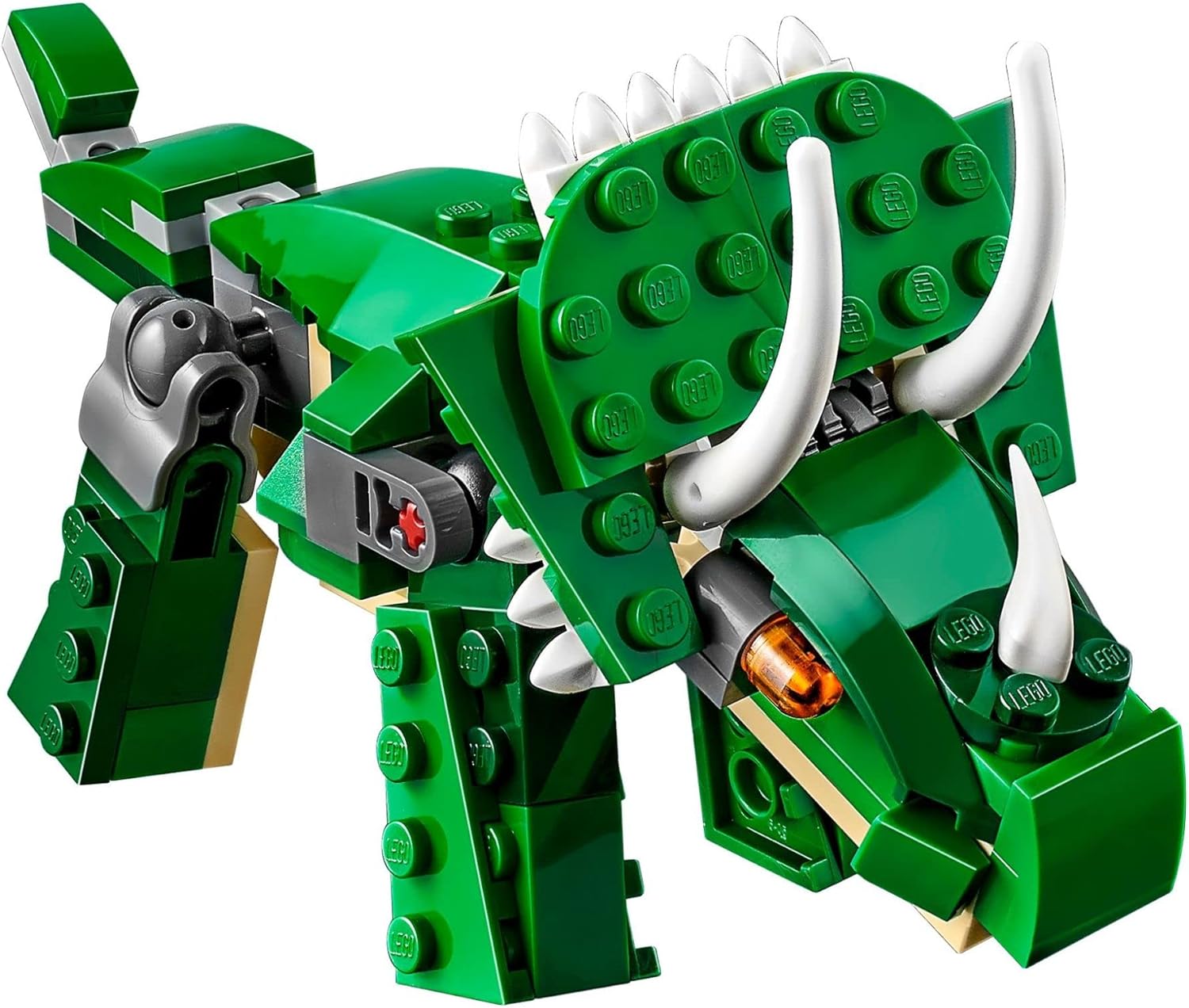 LEGO Creator 3 in 1 Mighty Dinosaur Toy, Transforms from T. rex to Triceratops to Pterodactyl Dinosaur Figures, Great Gift for 7-12 Year Old Boys  Girls, 31058